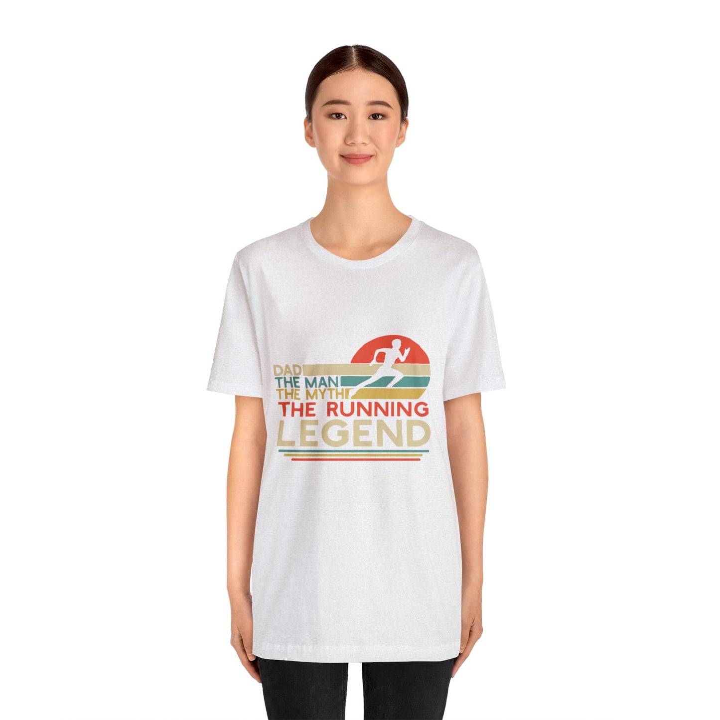 The man. The Myth, The Runner Unisex Jersey Short Sleeve Tee