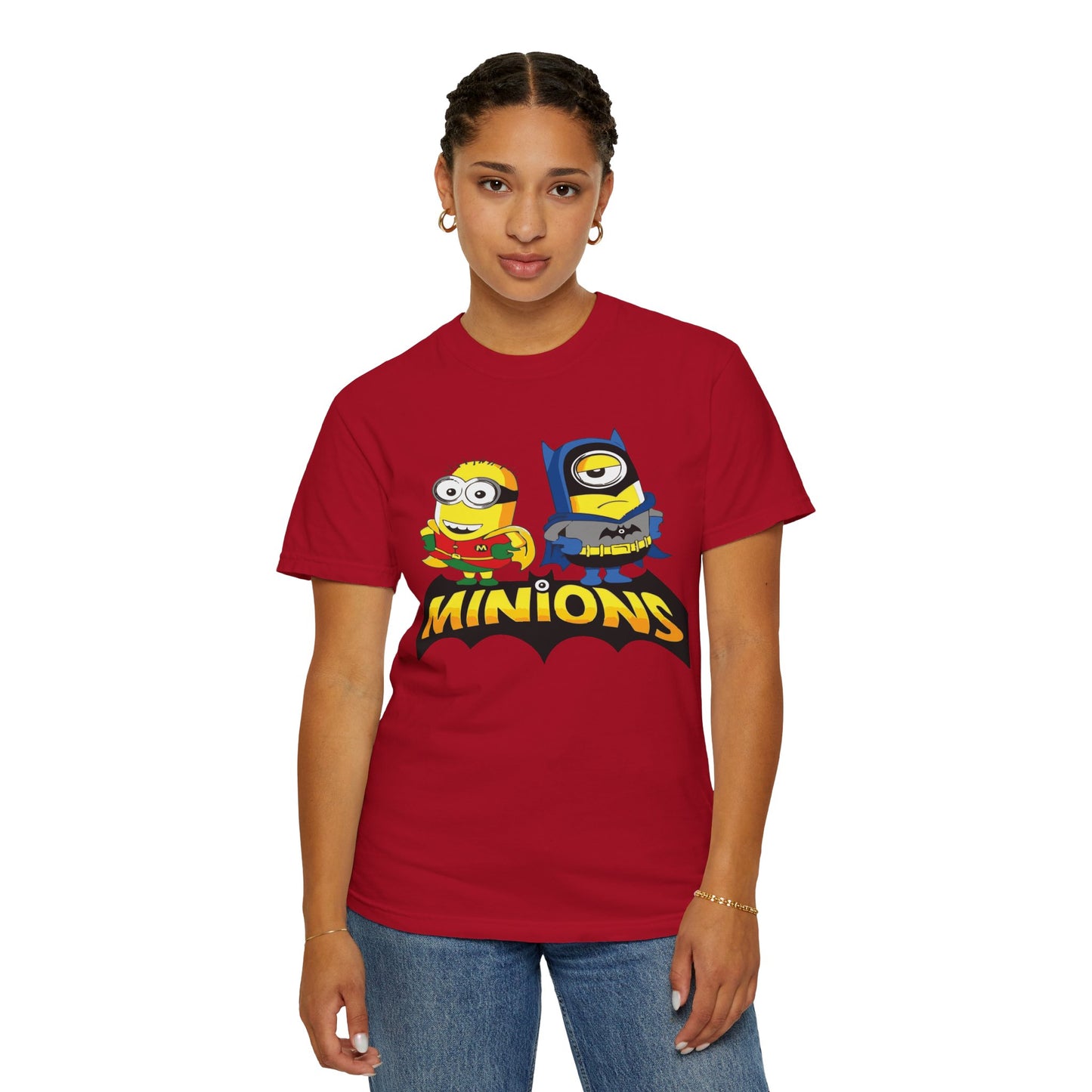 Minions Superhero Unisex T-shirt, Fun Gift for Kids, Cartoon Apparel, Birthday Party Outfit, Family Movie Night Wear