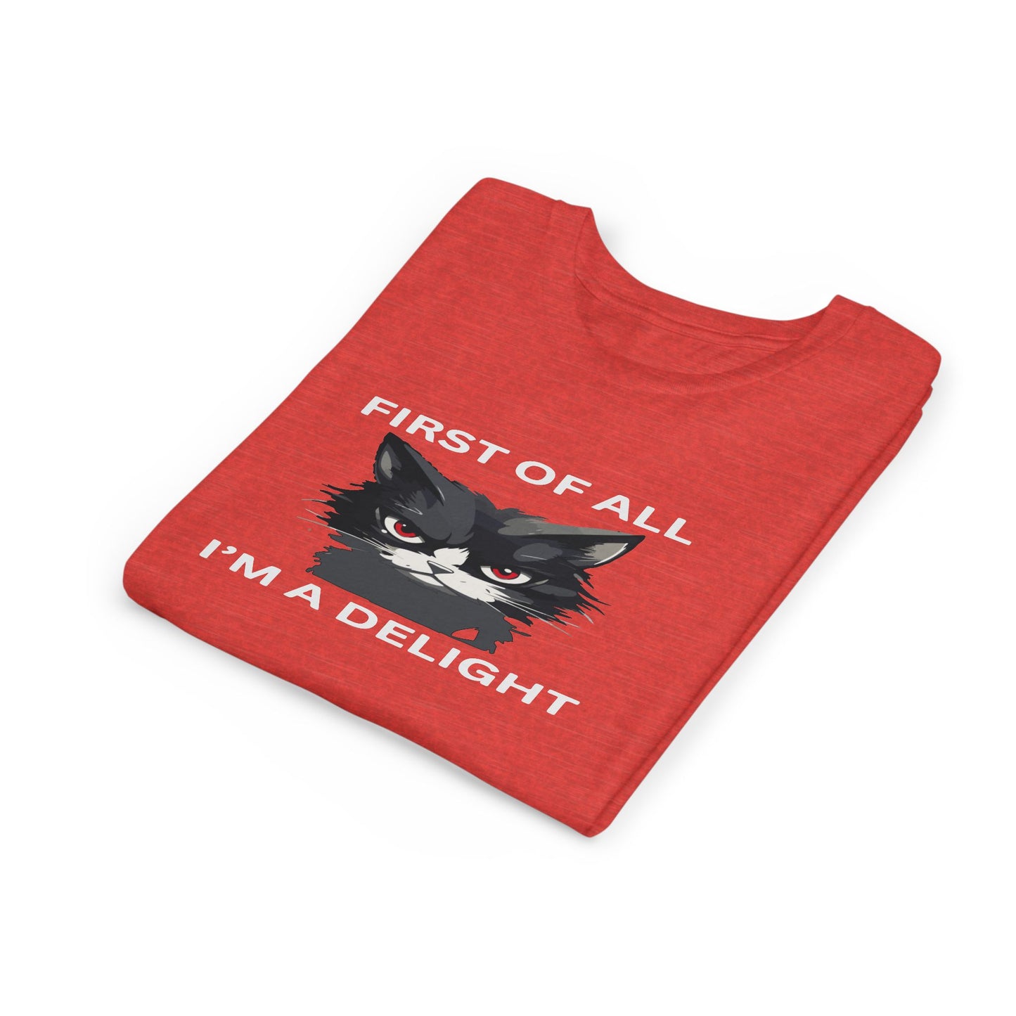 Youth Cat Humor Tee - Perfect for Cat Lovers, Birthday Gifts for Kids, Everyday Wear, Funny Quotes Shirt, Gift for Pet Lovers