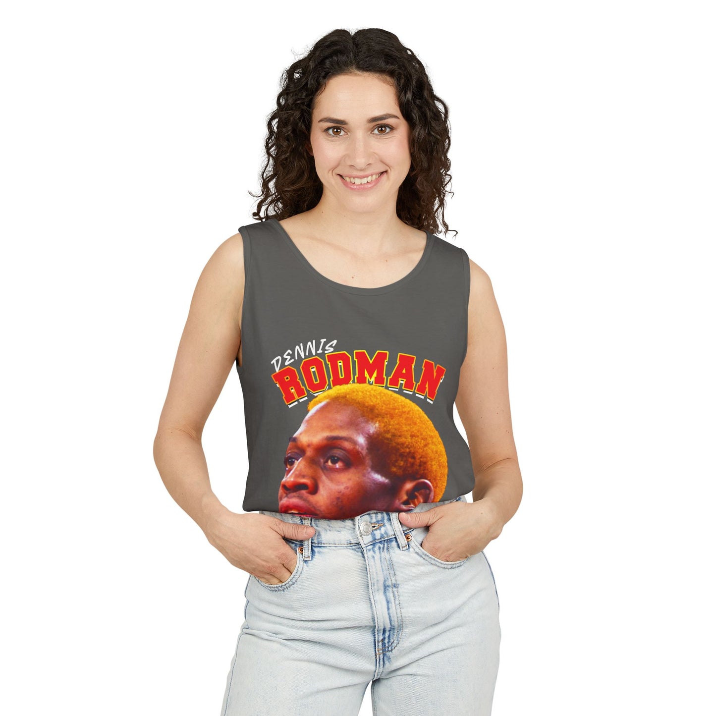 Dennis Rodman Vintage Tank Top, Unisex Graphic Tee, Sports Apparel, Summer Wear, Basketball Fan Gift