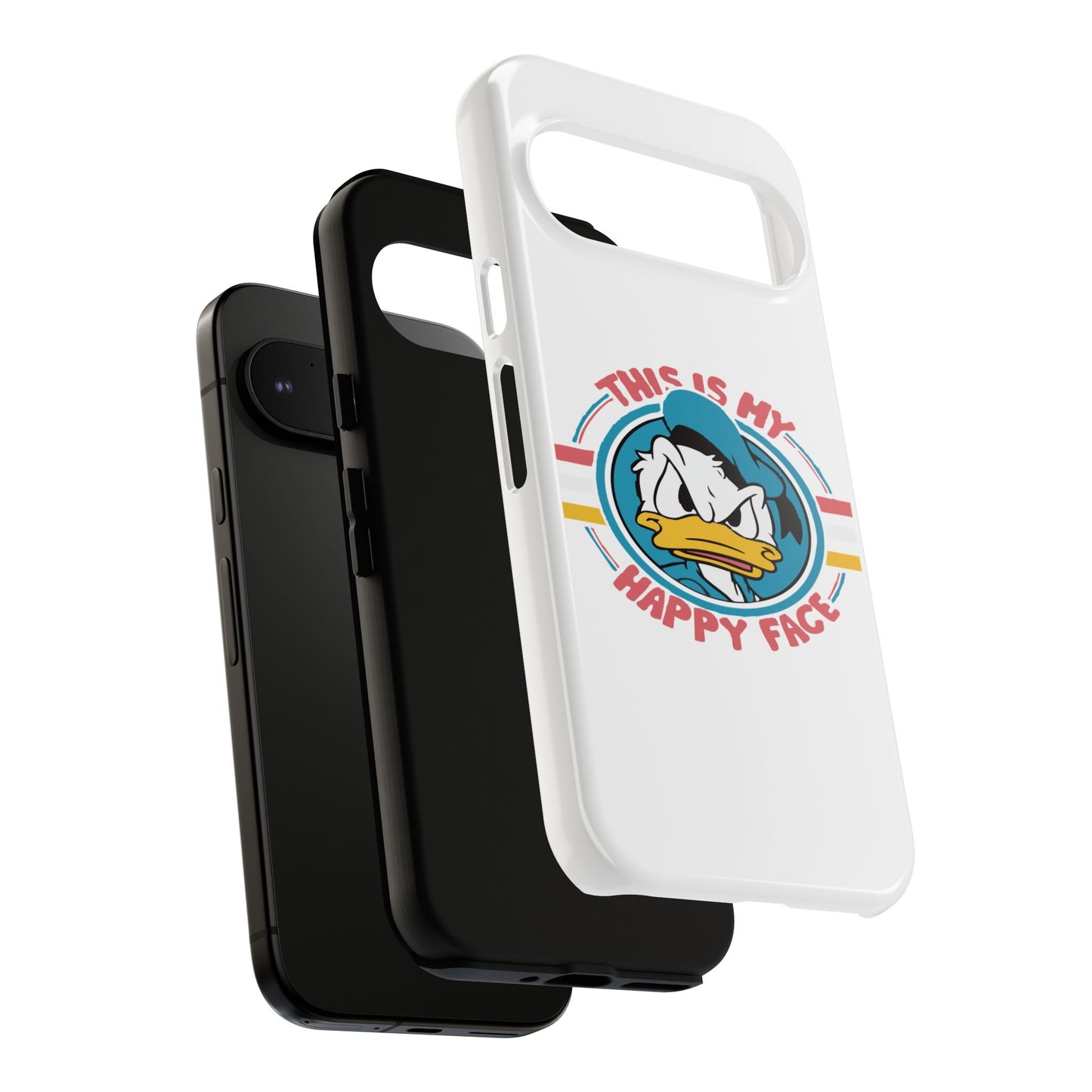 Tough Cases: This is My Happy Face Phone Case, Funny Phone Case, Donald Duck Case, Cute Phone Accessory, Gift for Disney Fans