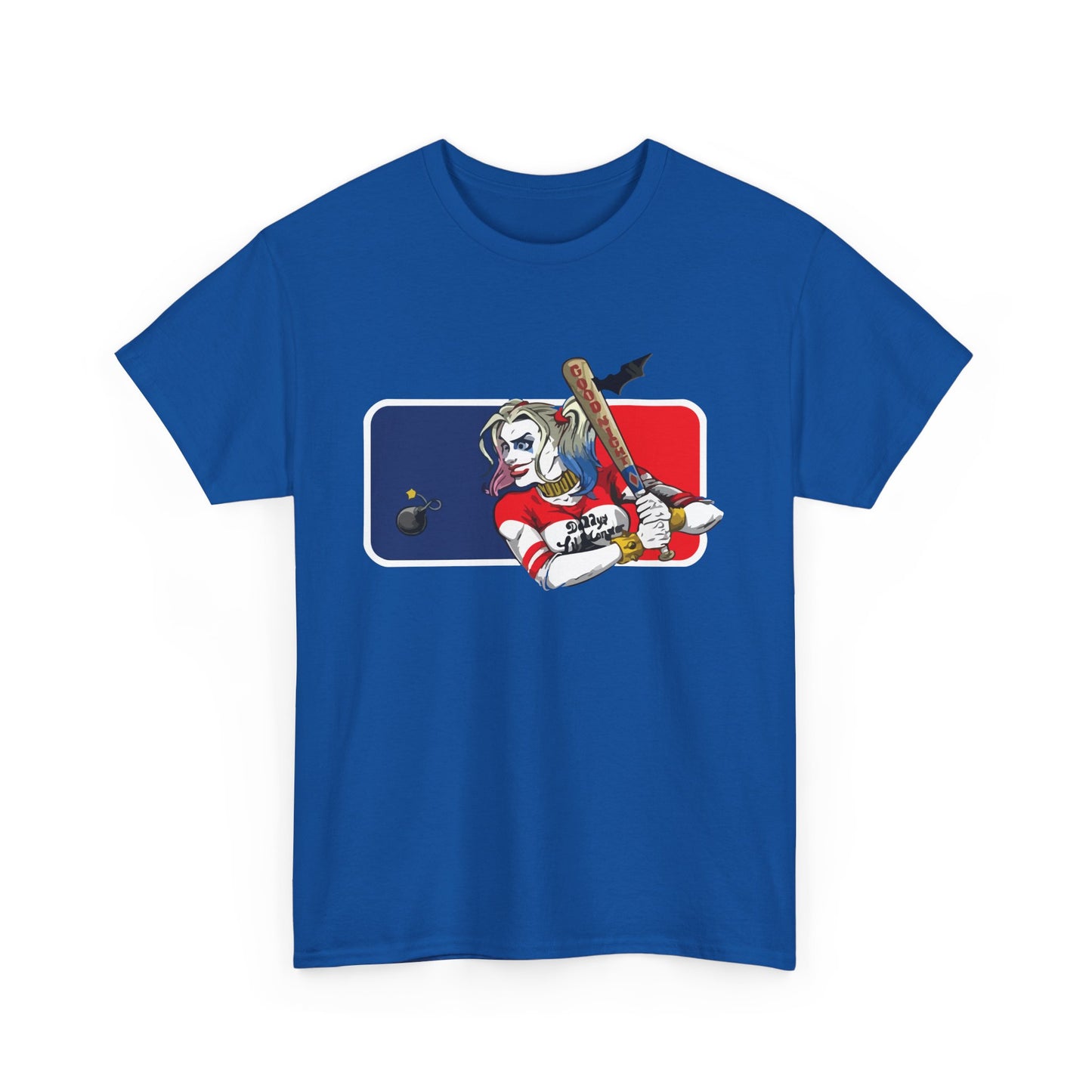 Unisex Baseball Graphic Tee - Harley Quinn DC Casual Wear for Sports Lovers