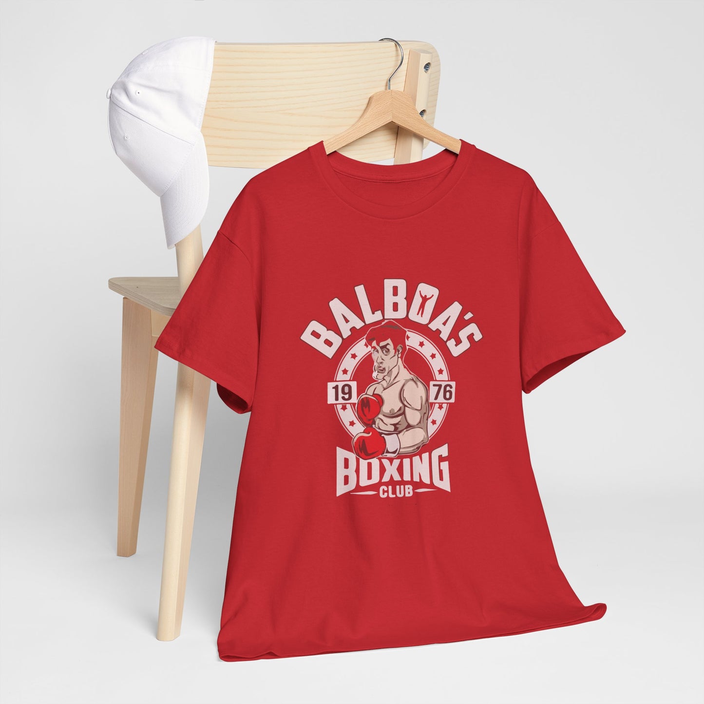 Balboa's Boxing Club Unisex Heavy Cotton Tee - Vintage Sports Shirt, Gym Apparel, Boxing Fan Gear, Fitness Gift, Casual Wear
