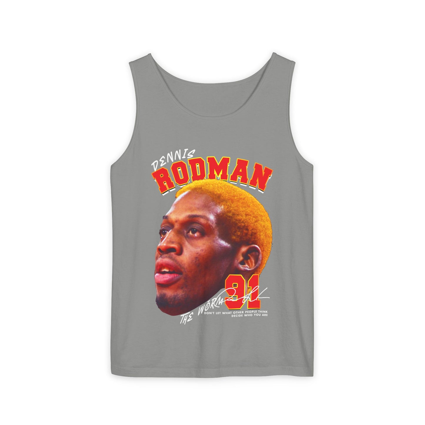 Dennis Rodman Vintage Tank Top, Unisex Graphic Tee, Sports Apparel, Summer Wear, Basketball Fan Gift