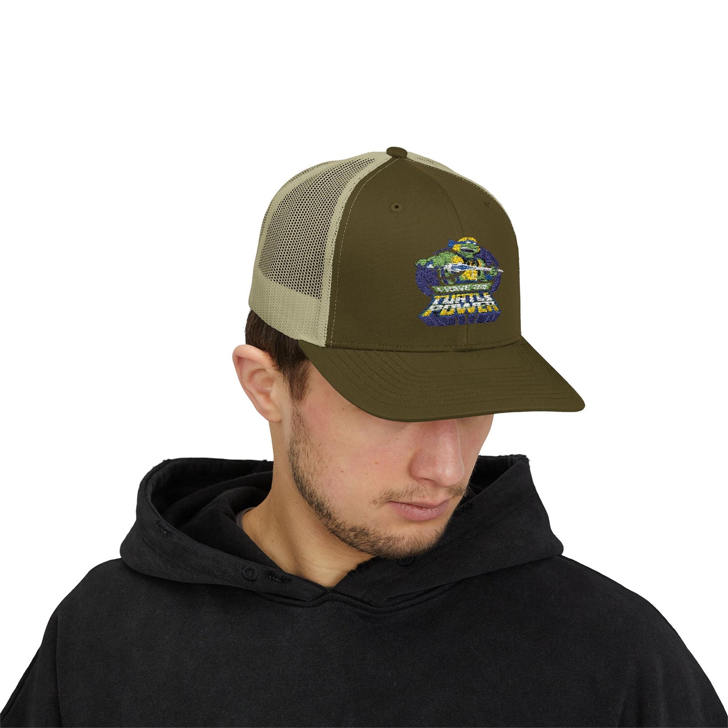 Retro Ninja Turtle Snapback Trucker Cap - Fun & Stylish Kids' Accessory