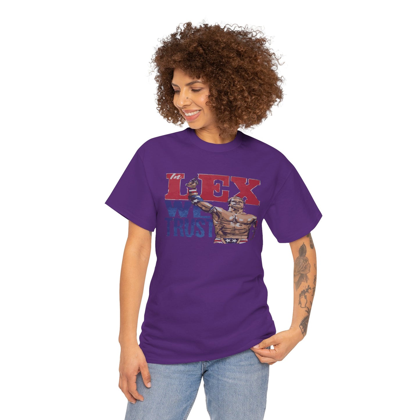 Unisex Cotton Tee with 'In Lex We Trust' Design, Casual Wear, Gift for Him/Her, Birthday, Independence Day, Patriotic Apparel
