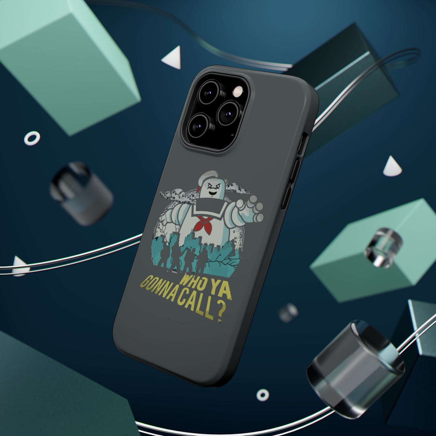 Ghostbuster-Inspired Tough Phone Case - Who Ya Gonna Call? - Perfect for Fans, Gift for Halloween, Geeky Accessories, Durable Protection