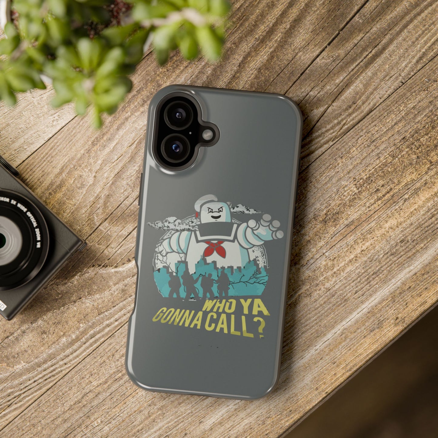 Ghostbuster-Inspired Tough Phone Case - Who Ya Gonna Call? - Perfect for Fans, Gift for Halloween, Geeky Accessories, Durable Protection