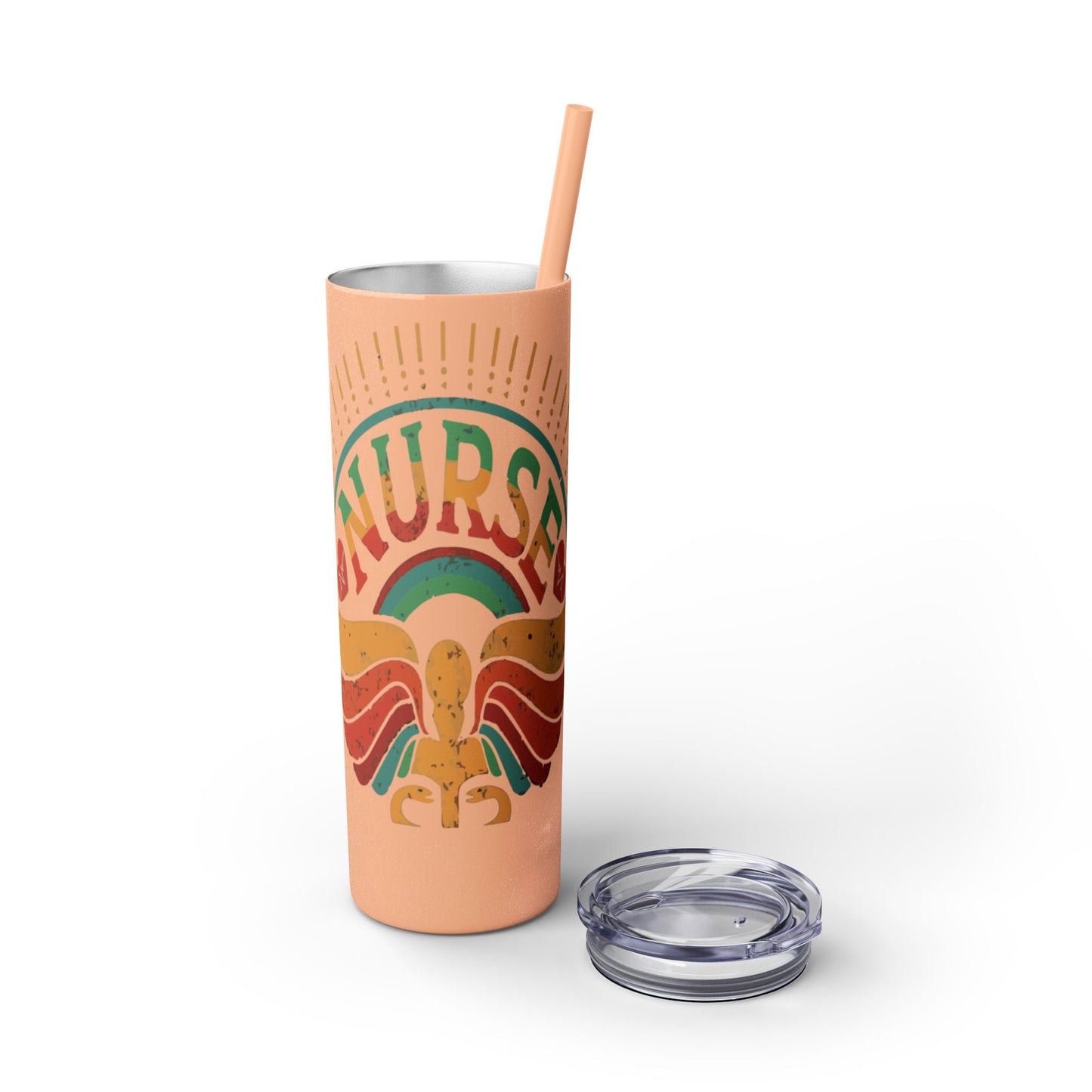 Nurse Skinny Tumbler, 20oz, Motivational Drinkware, Gift for Nurses, Summer Hydration, Nurse Appreciation Day