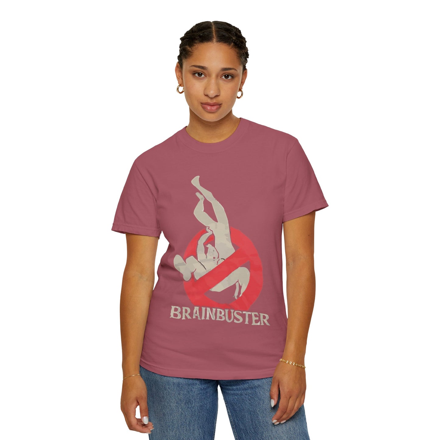 Unisex Fun Graphic T-Shirt, Graphic Tee, Casual Wear, Gift for Wrestling Fans, Brainbuster Design, Humor Apparel, Everyday Style