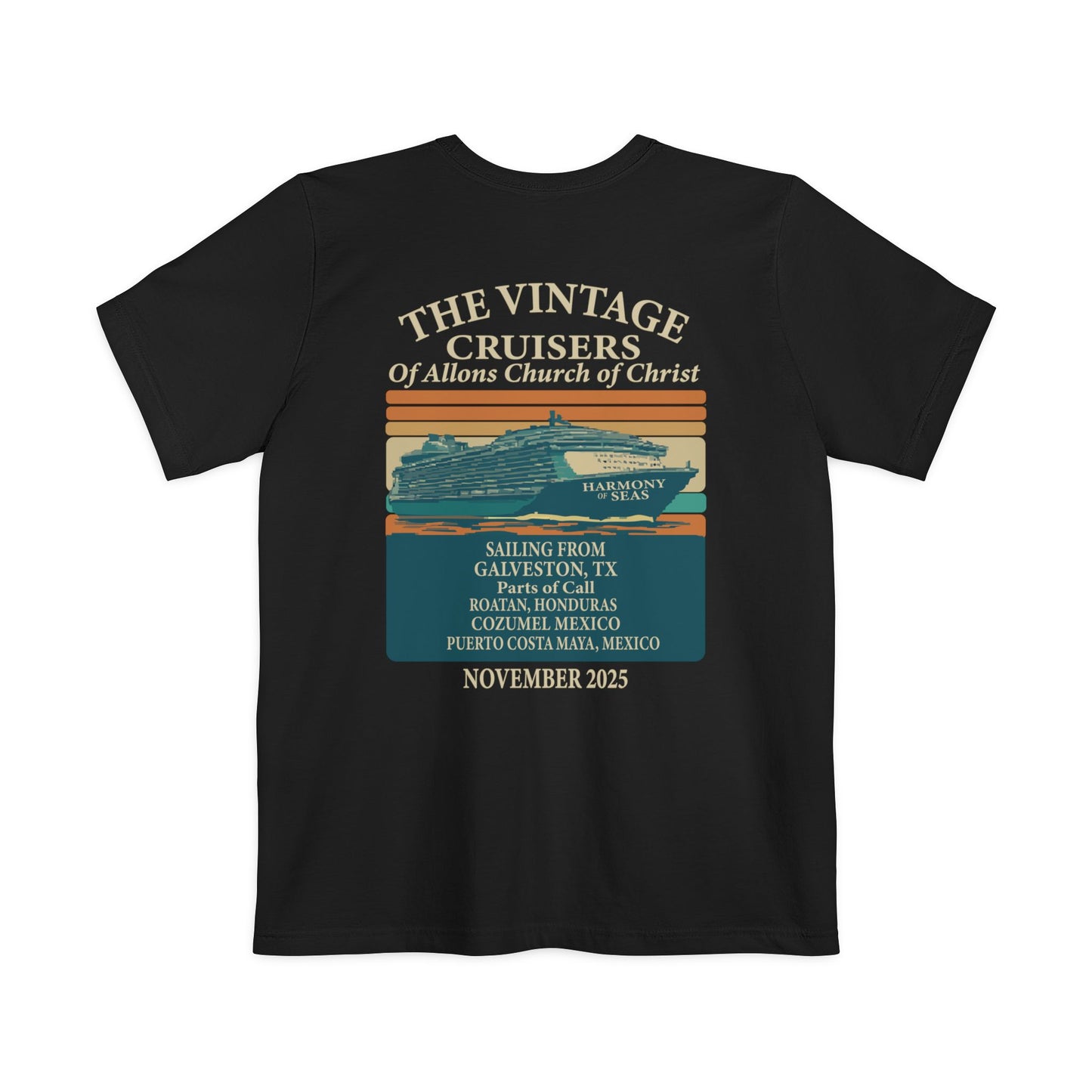 Retro Allons Church of Christ Pocket T-shirt