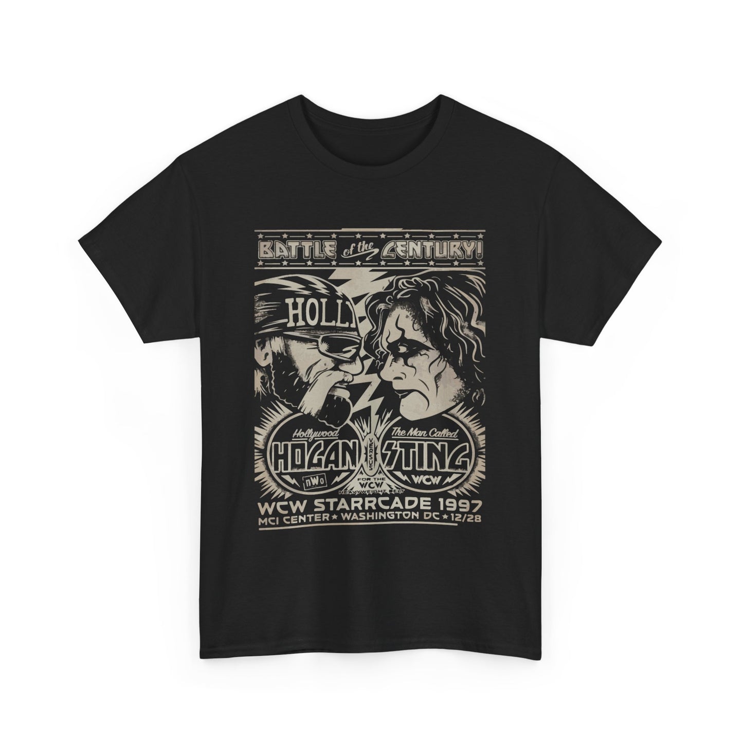 Vintage Wrestling Tee - Hulk vs Sting Retro Sports Nostalgia - Classic WCW Unisex Heavy Cotton Tee