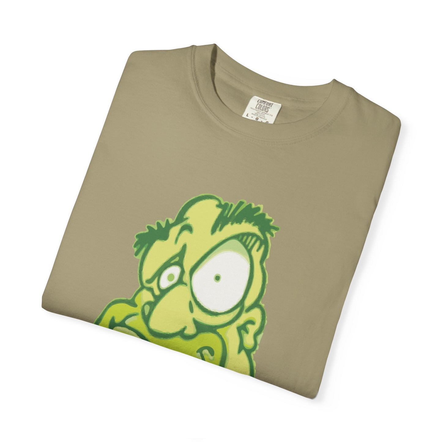 Unisex Garment-Dyed T-Shirt with Quirky Cartoon Design - Perfect for Casual Wear, Gifting, Parties, and Everyday Comfort