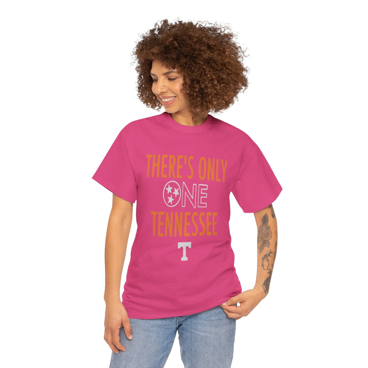 Tennessee Pride Tee, Unisex Heavy Cotton Tee, Tennessee Fans Gift, College Sports Apparel, Casual Everyday Wear, State Pride Shirt