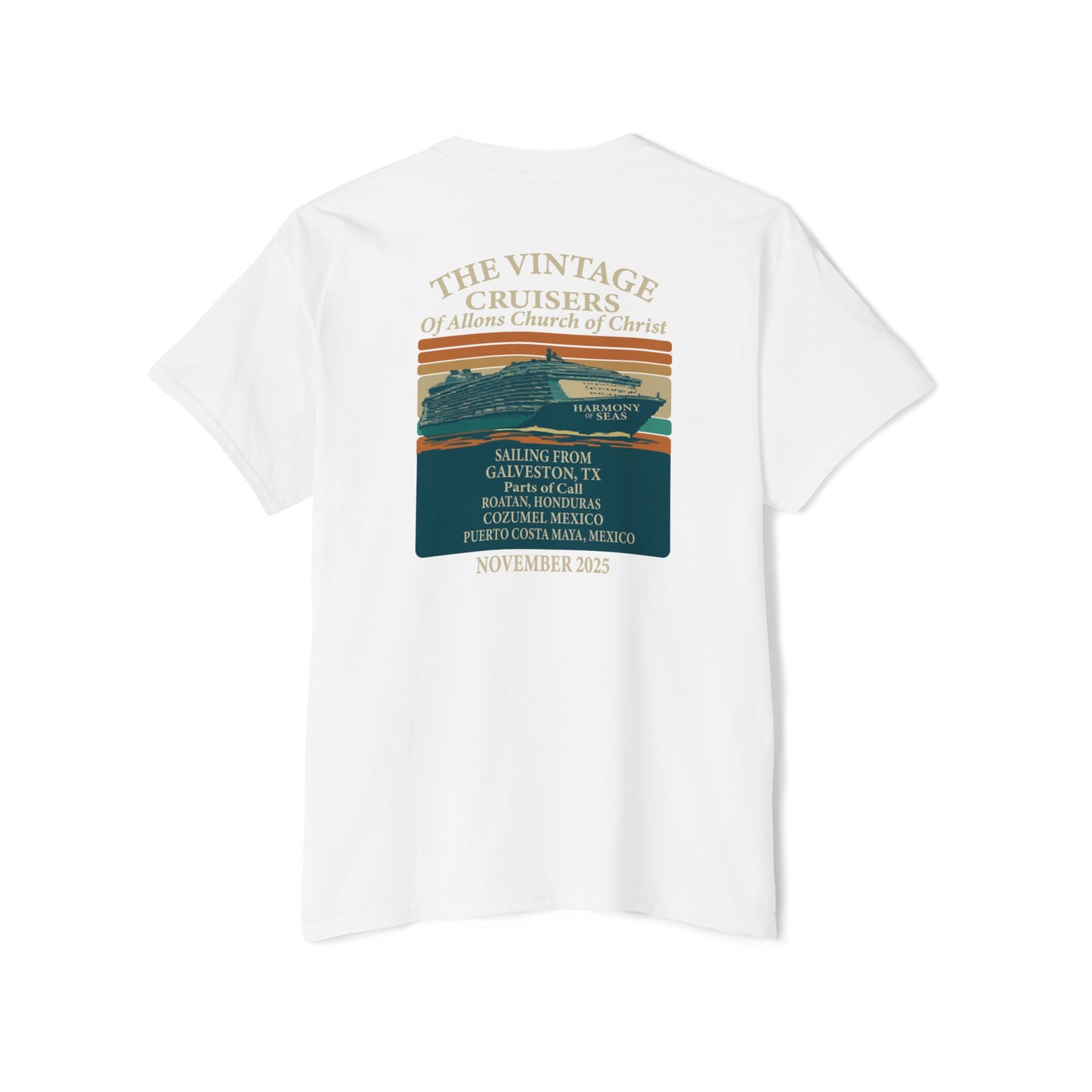 Retro Pocket Tee Allons Church of Christ Cruise 2025 Unisex T-Shirt