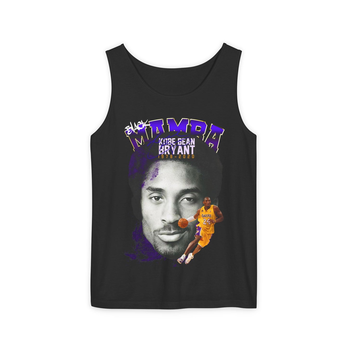 Kobe Bryant Tribute Tank Top, Unisex Basketball Apparel, Gift for Sports Fans, Summer Casual Wear, Mamba Mentality Fashion
