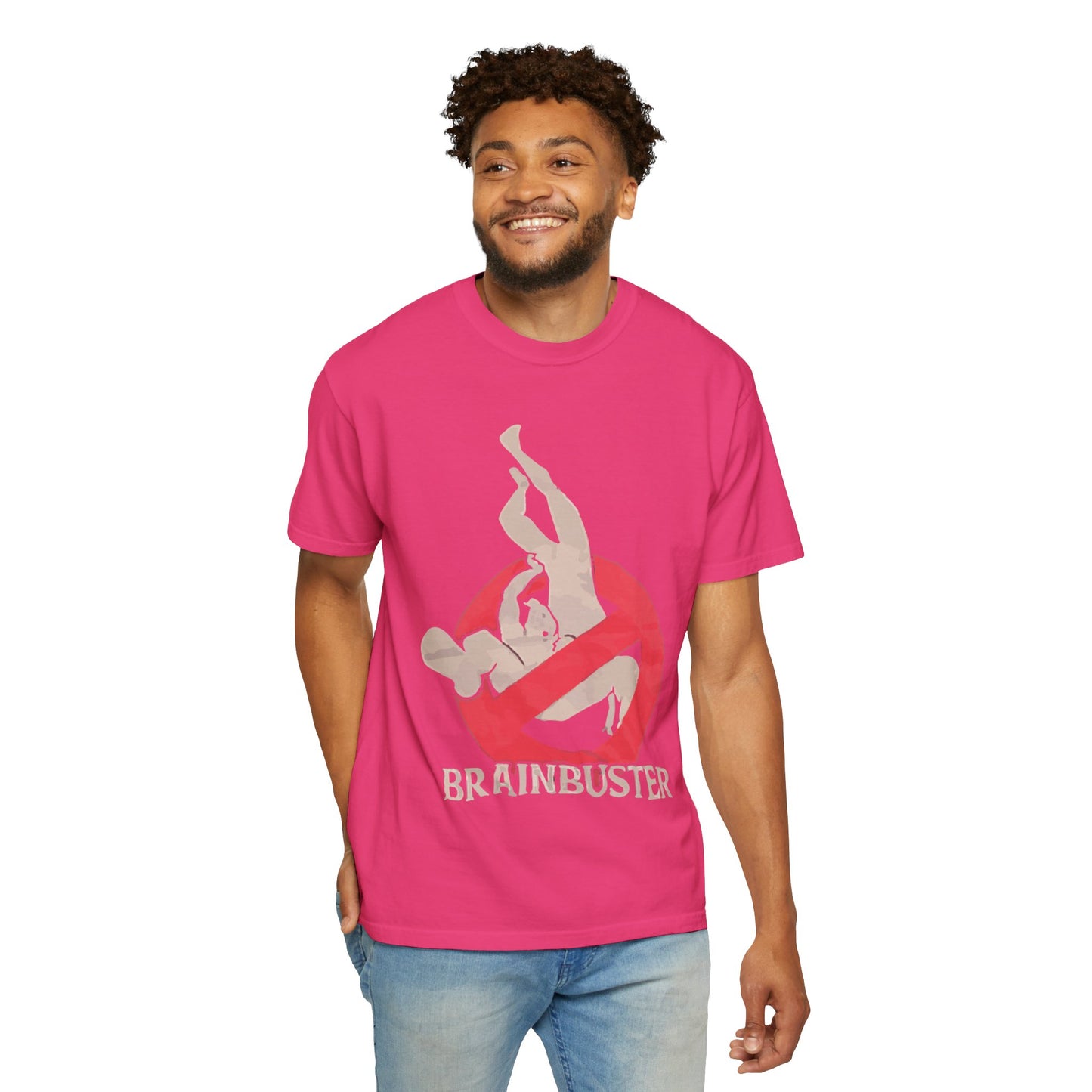 Unisex Fun Graphic T-Shirt, Graphic Tee, Casual Wear, Gift for Wrestling Fans, Brainbuster Design, Humor Apparel, Everyday Style