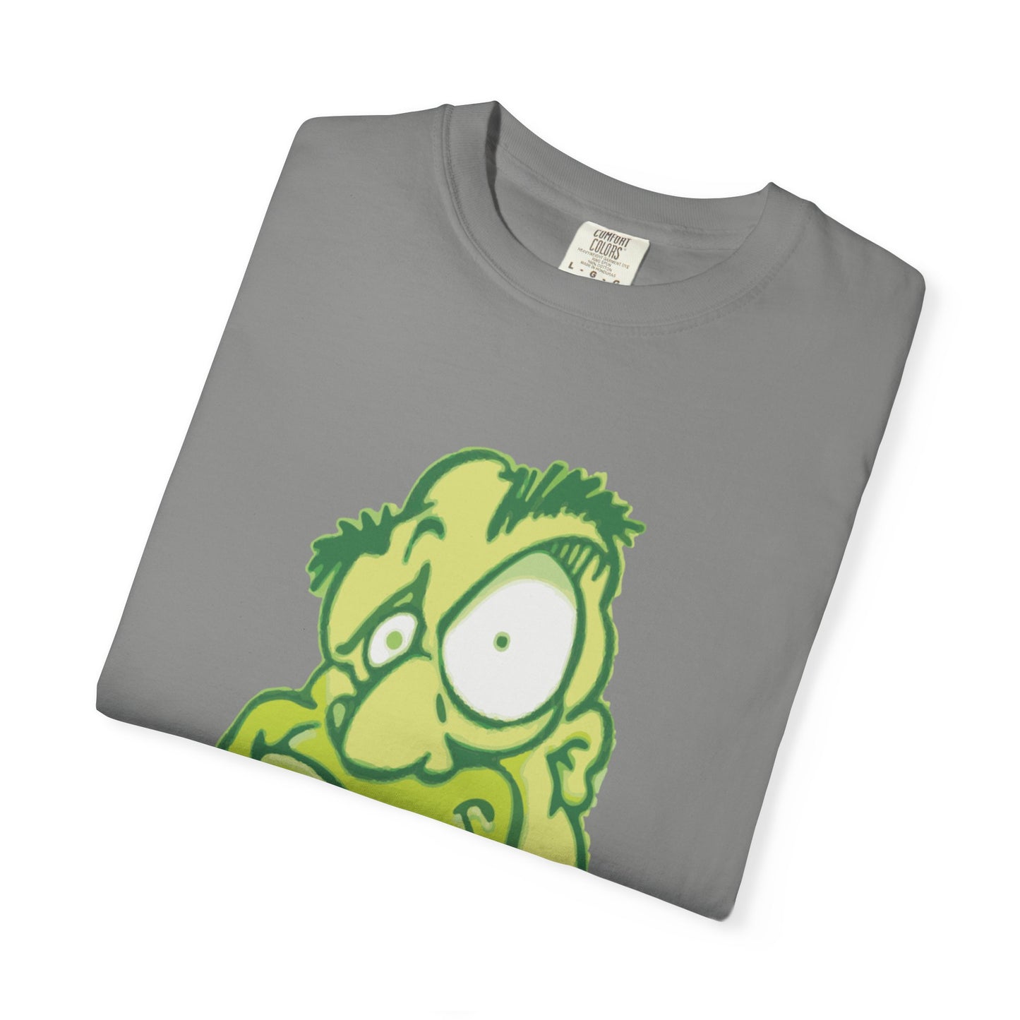 Unisex Garment-Dyed T-Shirt with Quirky Cartoon Design - Perfect for Casual Wear, Gifting, Parties, and Everyday Comfort