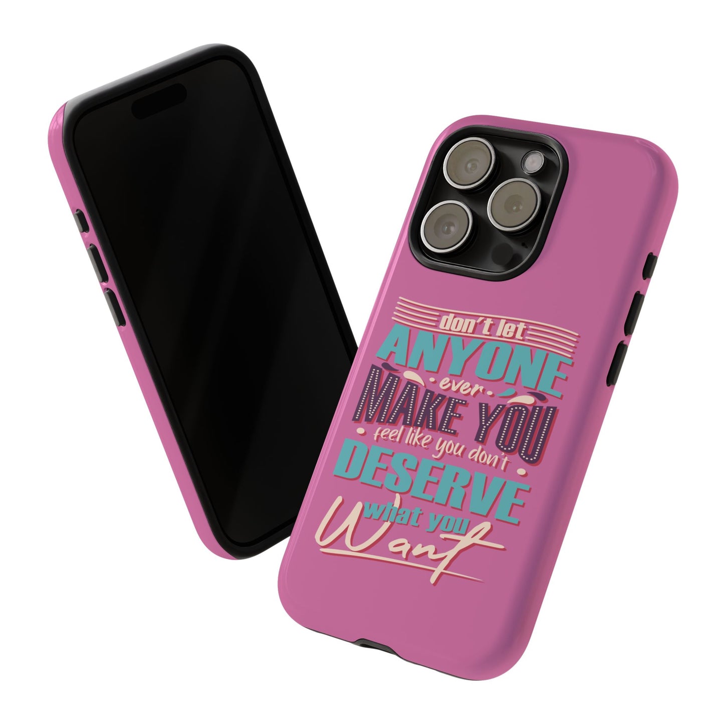 Inspirational Phone Case, Motivational Phone Cover, Tough Cases for Her, Gift for Friends, Self-Love Quote Case