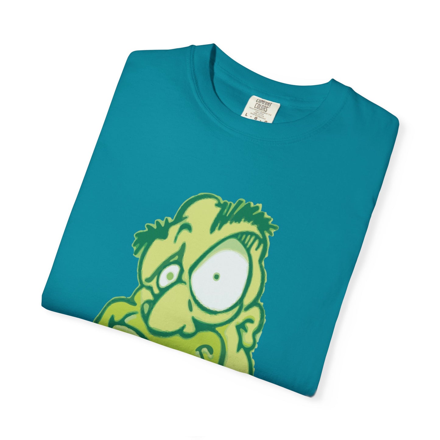 Unisex Garment-Dyed T-Shirt with Quirky Cartoon Design - Perfect for Casual Wear, Gifting, Parties, and Everyday Comfort