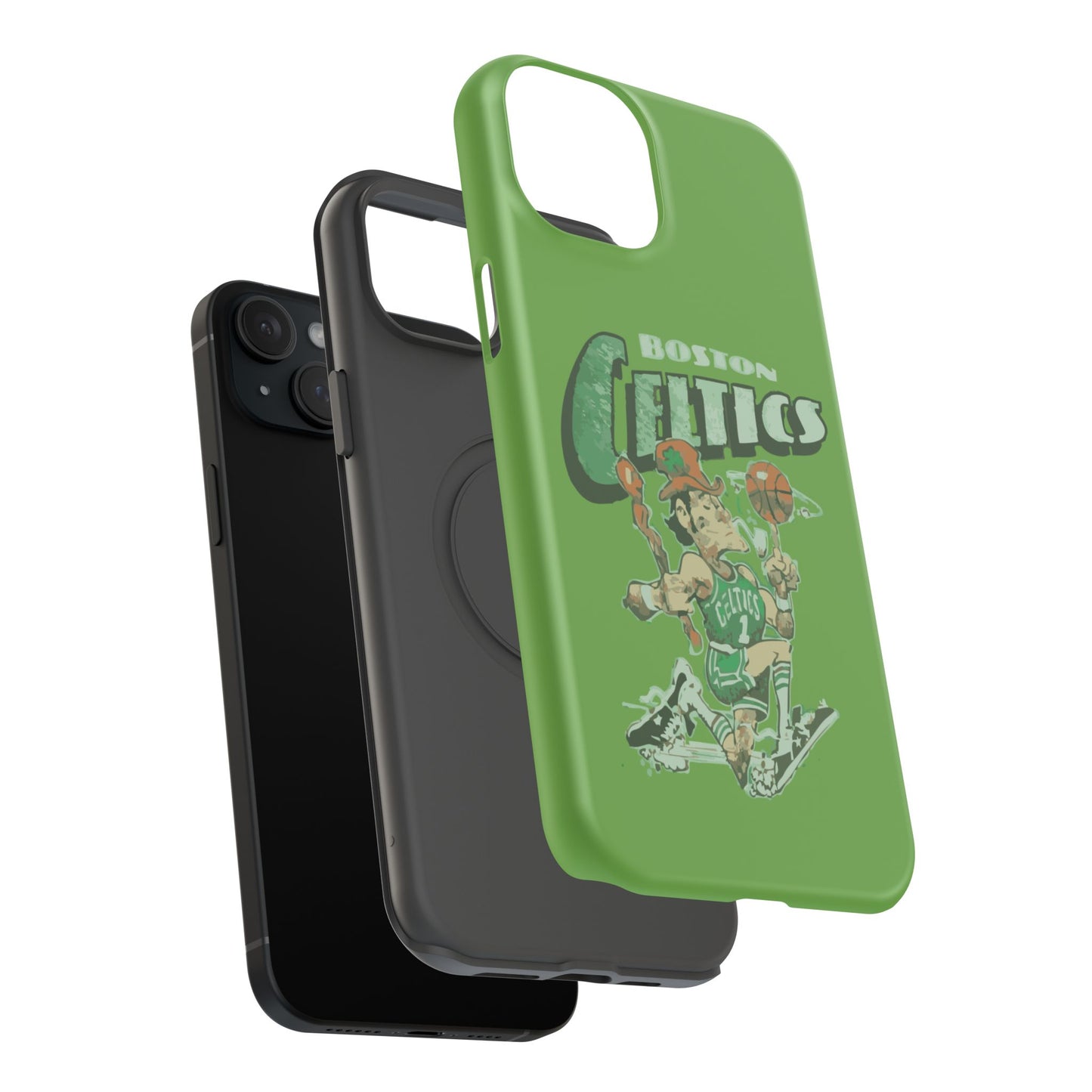 Boston Celtics Impact-Resistant Phone Case, Basketball Phone Cover, Sports Fan Gift, Sturdy Phone Case, NBA Merchandise, Team Spirit Decor