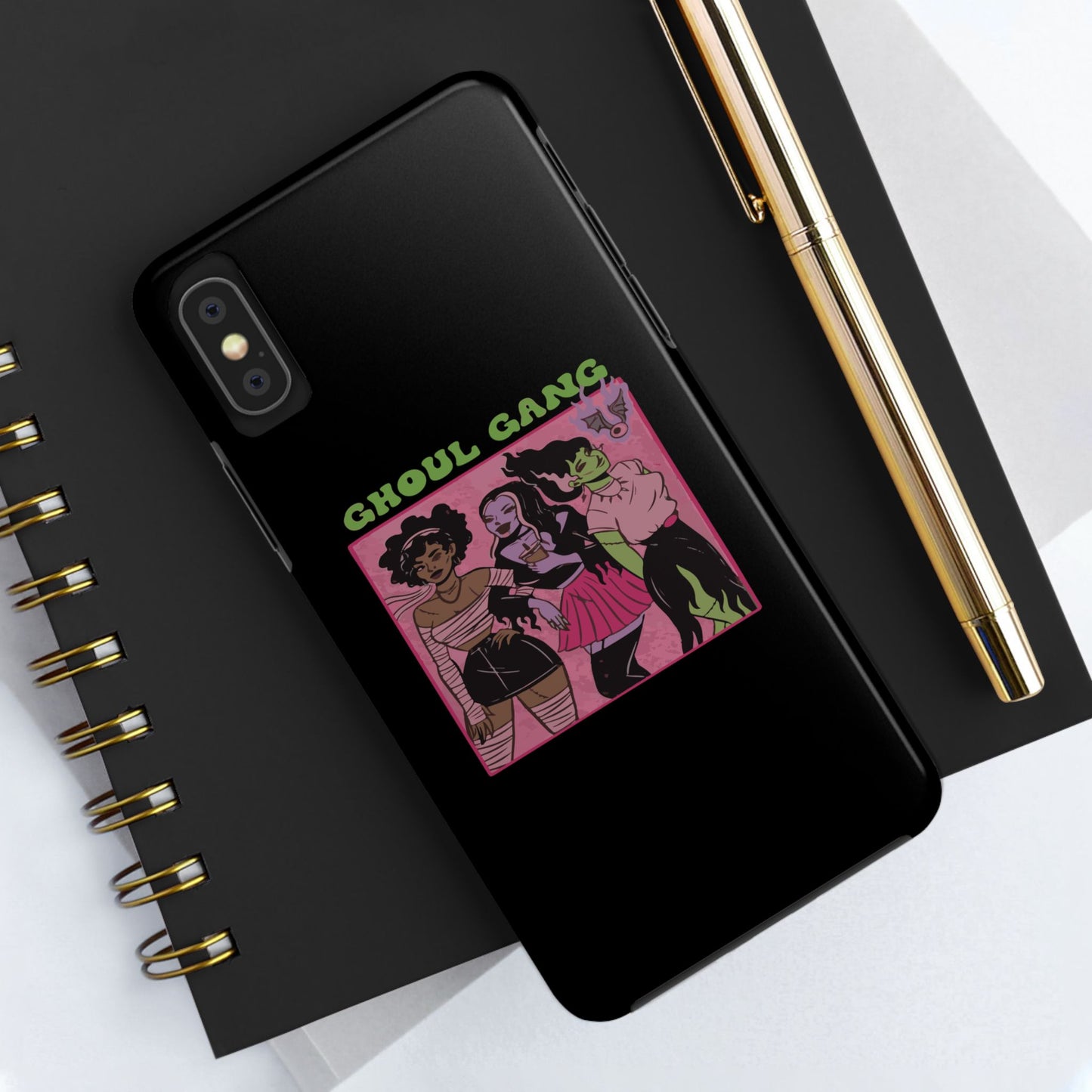 Ghoul Gang Tough Phone Cases | Unique Halloween Phone Cover, Cute Protective Case, Trendy Gift for Goth Fans, Spooky Style Accessory