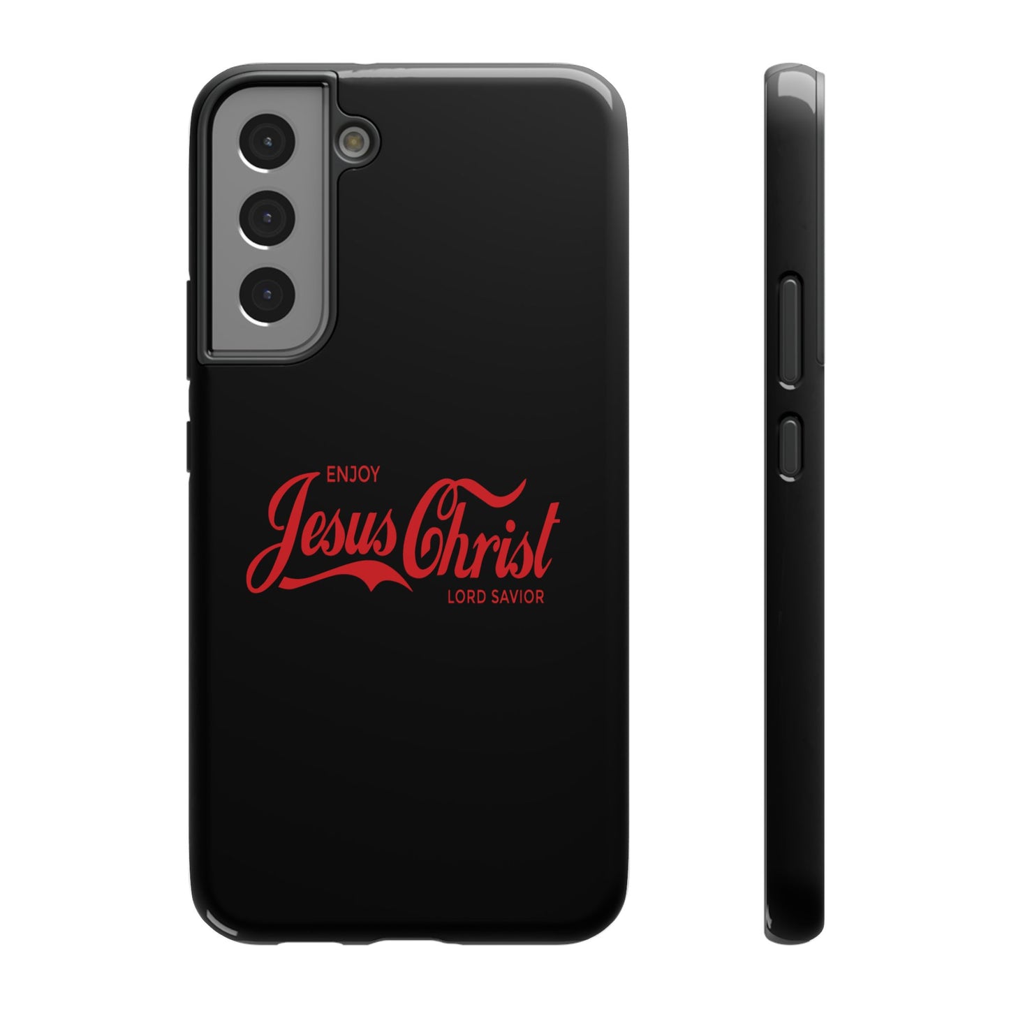 Impact-Resistant Phone Case: Enjoy Jesus Christ Lord Savior, Christian Gift, Durable Protection, Faith-Based Accessory, Holiday Gift