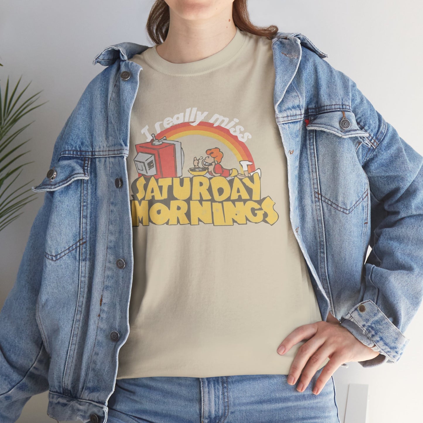 Retro Saturday Mornings Tee, Vintage Cartoon Shirt, Unisex Cotton Tee, Cozy Weekend Vibe, Perfect Gift for Nostalgia Lovers