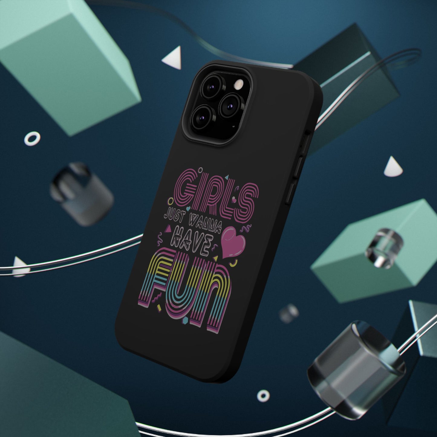 Fun Vibe Phone Case - Girls Just Wanna Have Fun Cell Case, Impact-Resistant Cover, Gift for Teens, Birthday Party Accessory, Trendy Tech