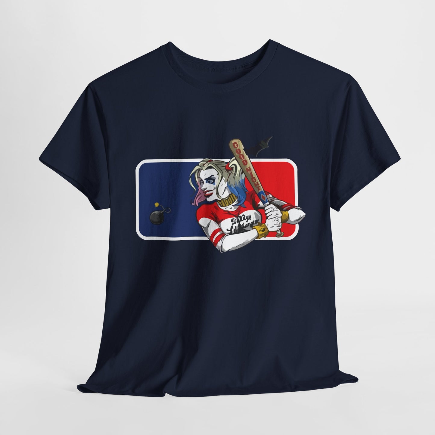 Unisex Baseball Graphic Tee - Harley Quinn DC Casual Wear for Sports Lovers
