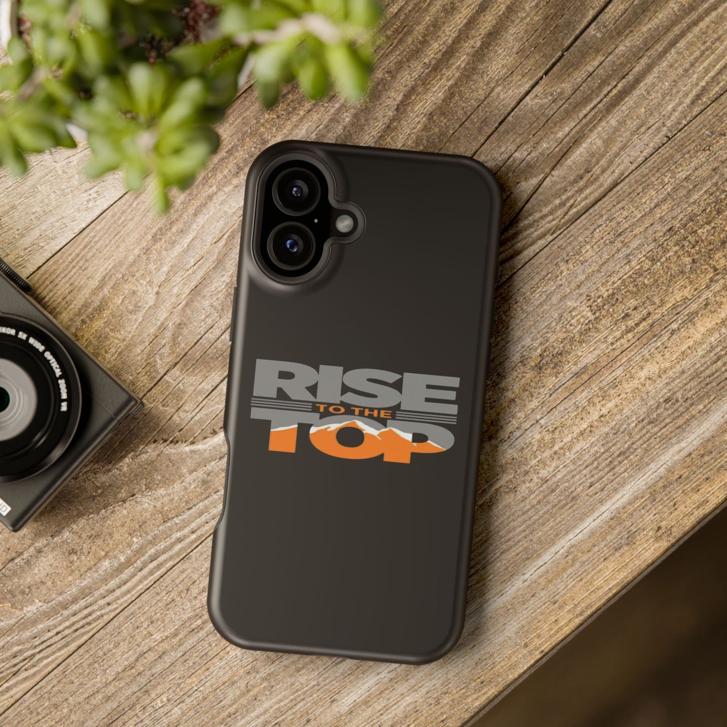 Impact-Resistant Phone Case - Rise to the Top, Durable Phone Cover, Gift for Motivational Quotes Lovers, Trendy Tech Accessories
