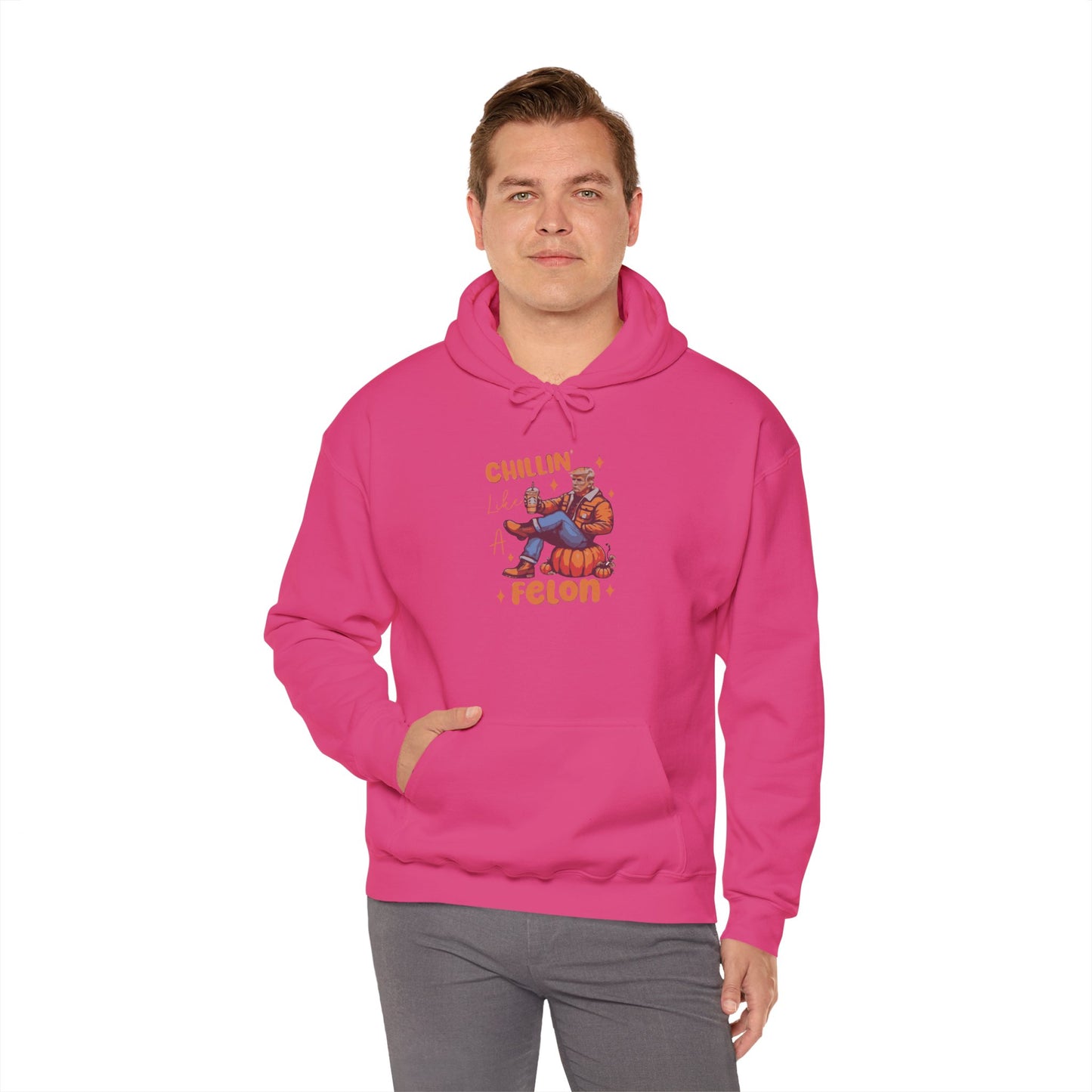 Chillin' Like a Felon Hoodie - Cozy Unisex Sweatshirt for Fall Celebrations