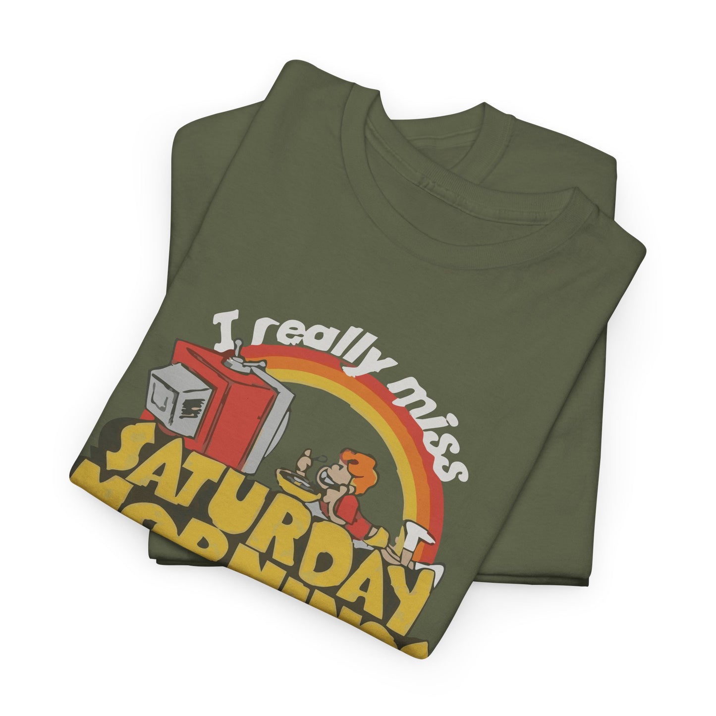 Retro Saturday Mornings Tee, Vintage Cartoon Shirt, Unisex Cotton Tee, Cozy Weekend Vibe, Perfect Gift for Nostalgia Lovers