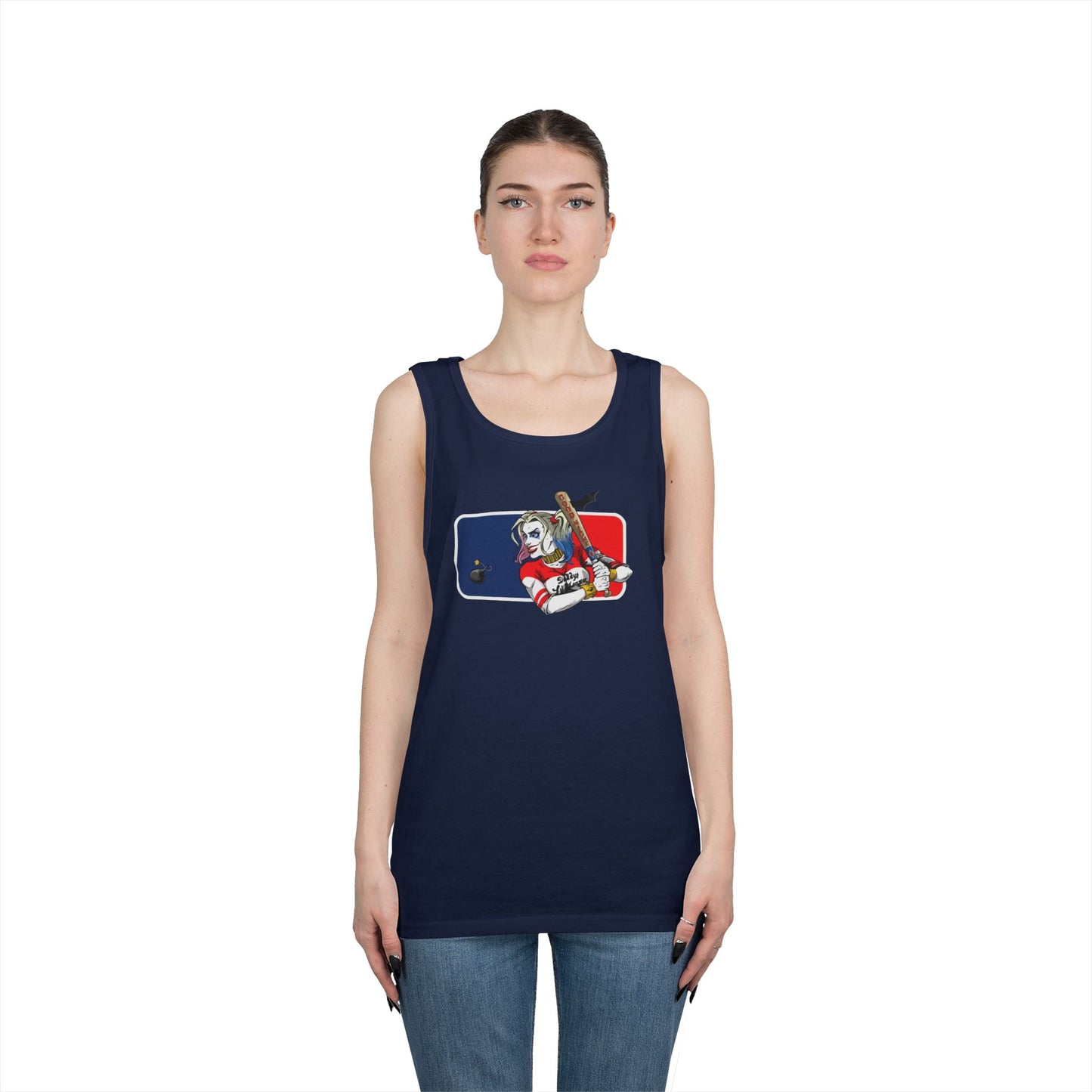 Harley Quinn Unisex Tank Top - DC MLB Summer Wear