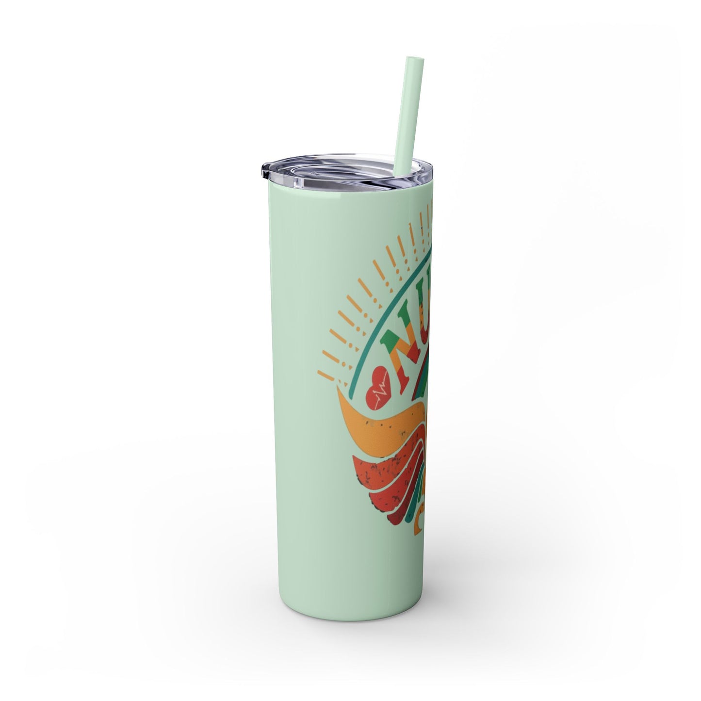 Nurse Skinny Tumbler, 20oz, Motivational Drinkware, Gift for Nurses, Summer Hydration, Nurse Appreciation Day