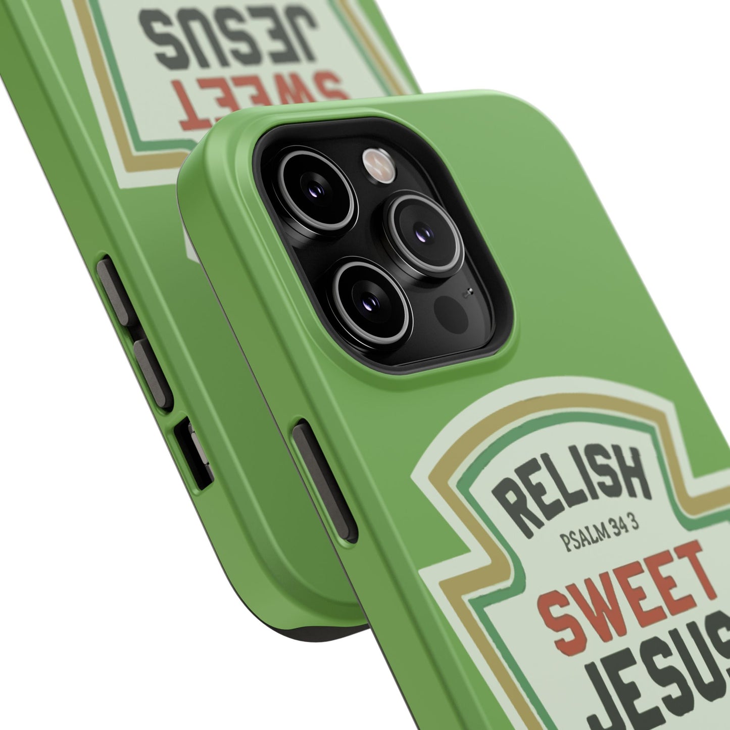 Relish Sweet Jesus Phone Case, Christian Gift, Impact-Resistant Case, Religious Phone Accessory, Faith-Based Present, Celebration Case
