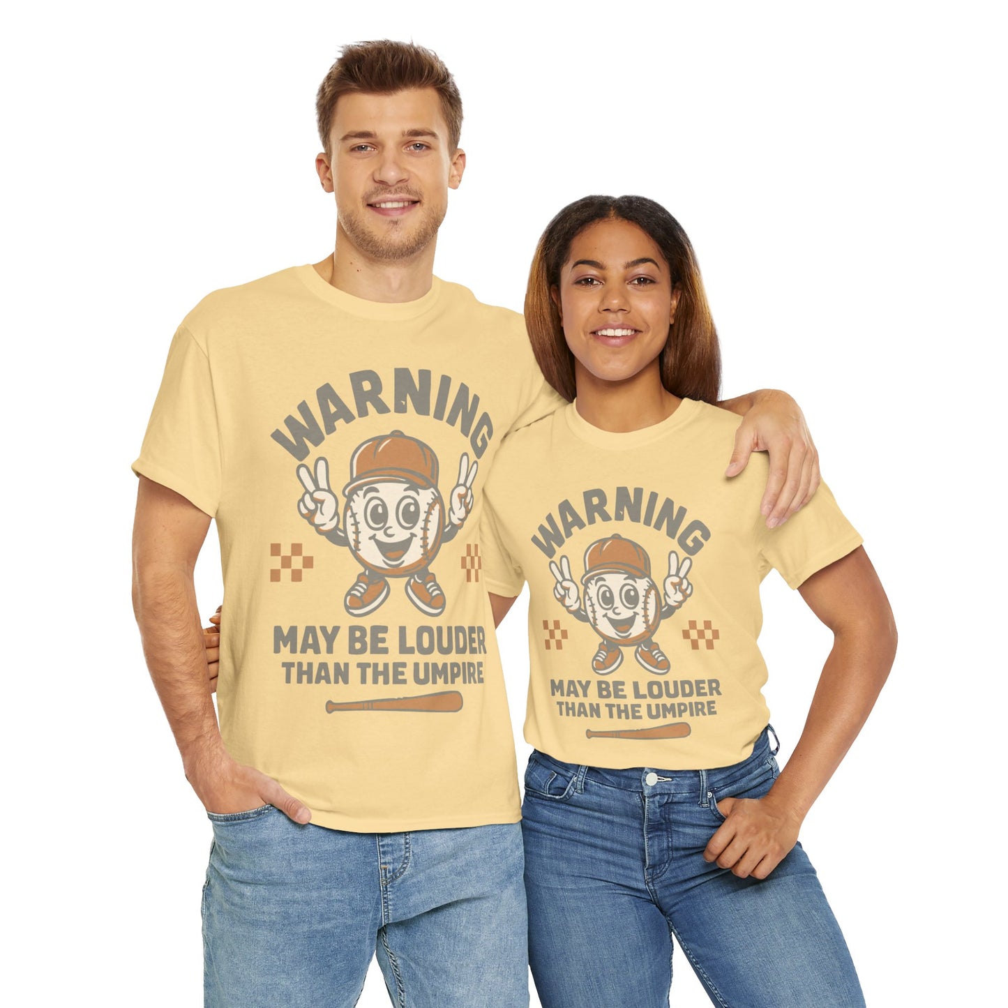Warning T-Shirt, Fun Umpire Tee, Unique Sports Gift, Casual Wear, Perfect for Baseball Fans