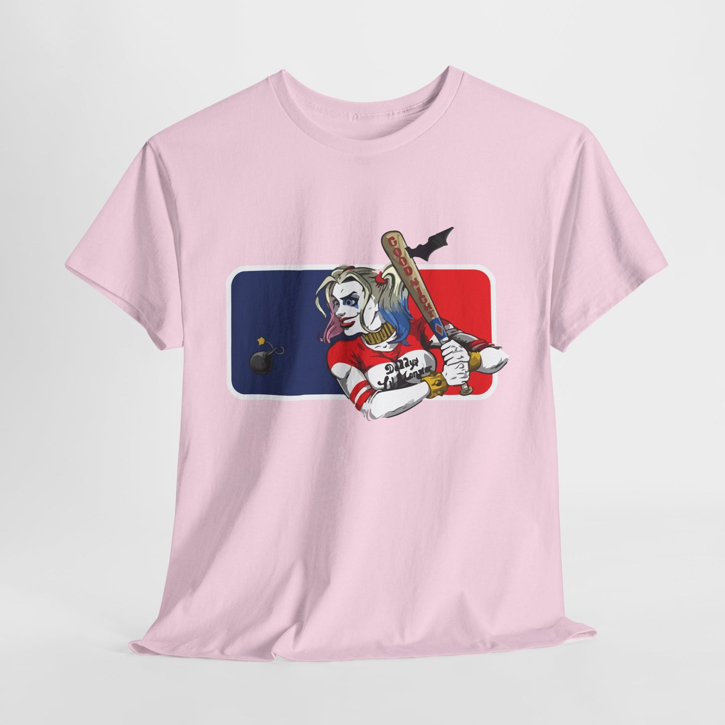 Unisex Baseball Graphic Tee - Harley Quinn DC Casual Wear for Sports Lovers