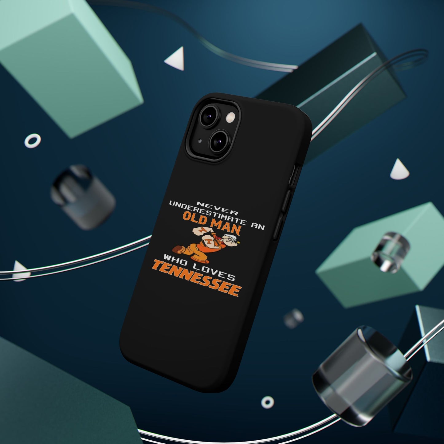 Tough Phone Case, Old Man Who Loves Tennessee, Gift for Grandpa, Tennessee Pride, Men's Accessories, Father's Day, Custom Cases