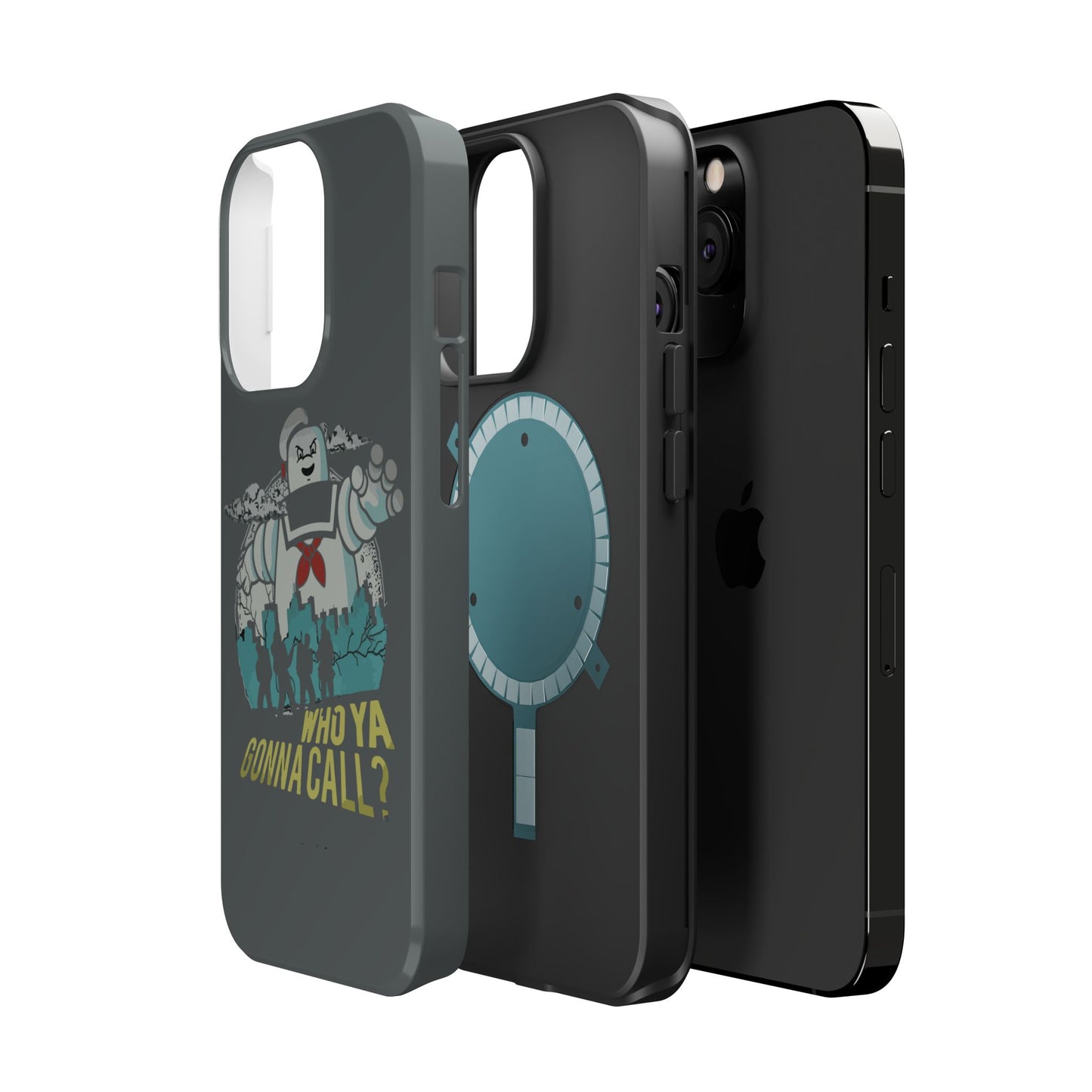 Ghostbuster-Inspired Tough Phone Case - Who Ya Gonna Call? - Perfect for Fans, Gift for Halloween, Geeky Accessories, Durable Protection