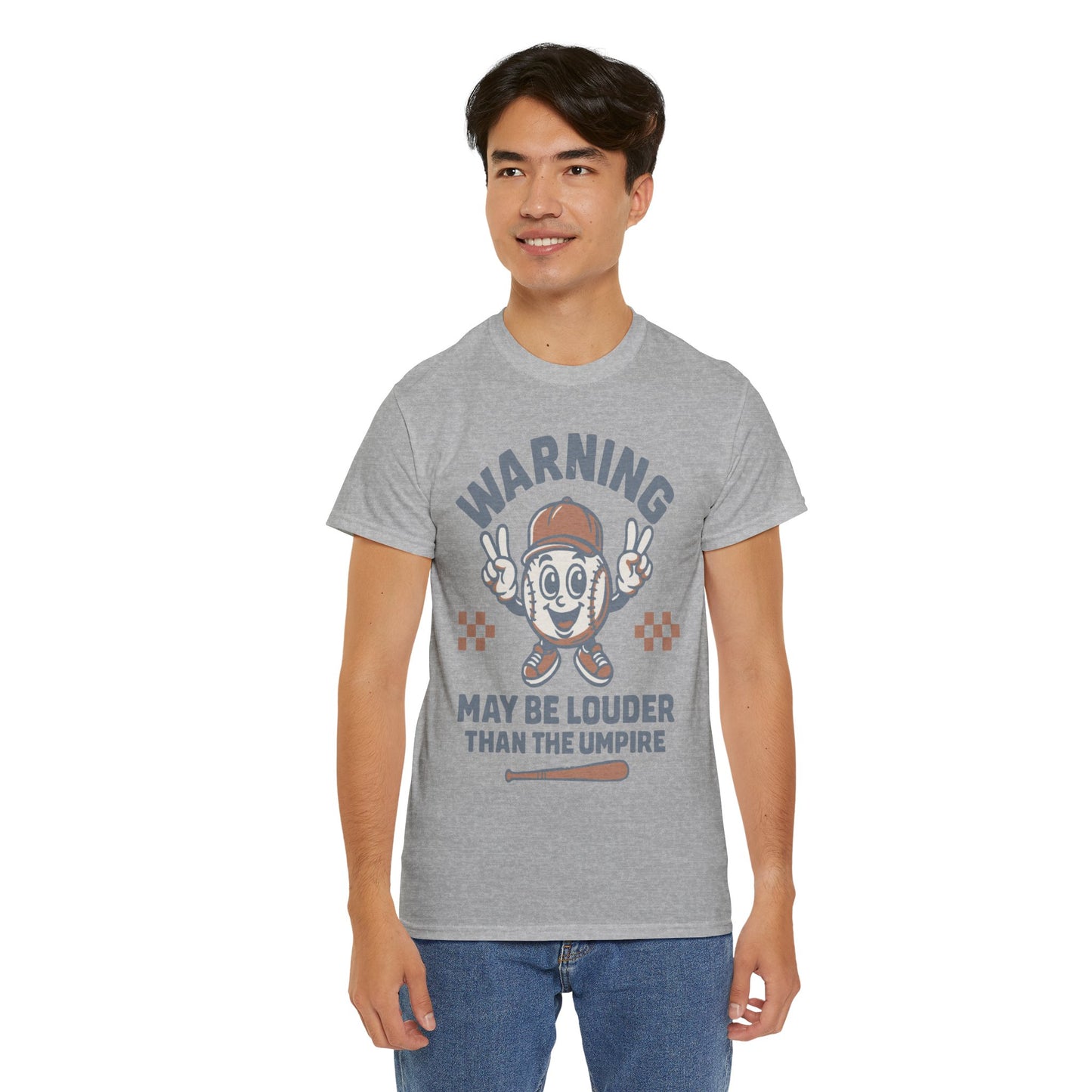 Warning T-Shirt, Fun Umpire Tee, Unique Sports Gift, Casual Wear, Perfect for Baseball Fans