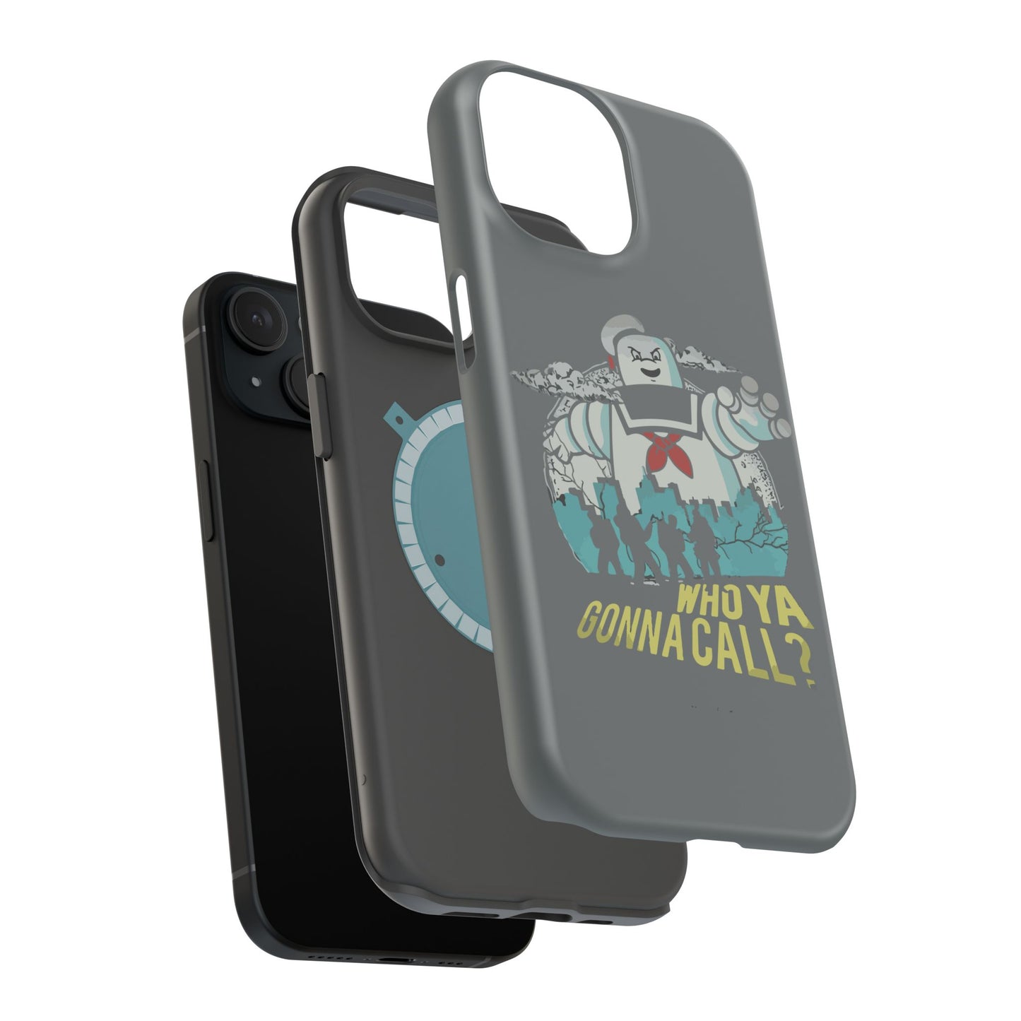 Ghostbuster-Inspired Tough Phone Case - Who Ya Gonna Call? - Perfect for Fans, Gift for Halloween, Geeky Accessories, Durable Protection