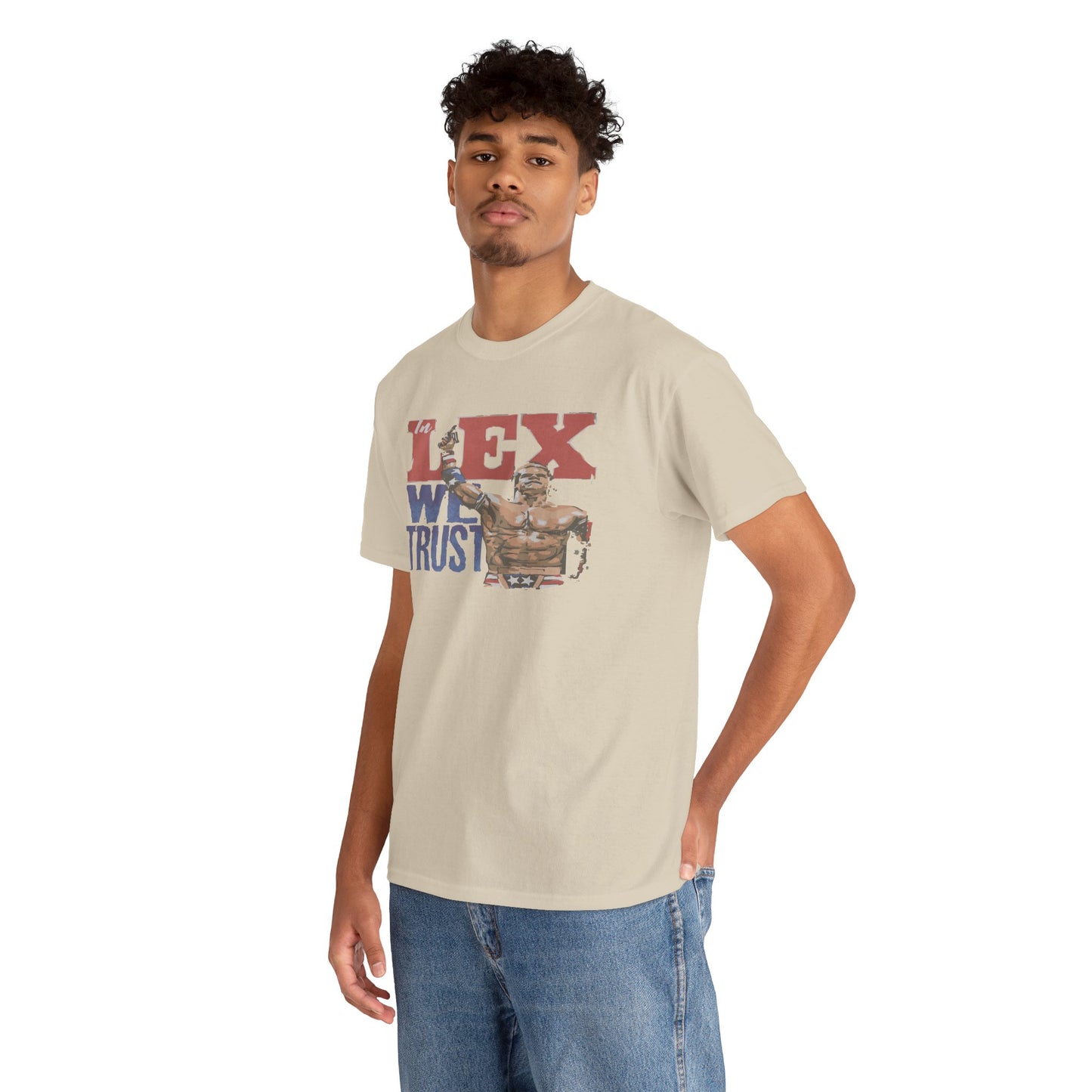 Unisex Cotton Tee with 'In Lex We Trust' Design, Casual Wear, Gift for Him/Her, Birthday, Independence Day, Patriotic Apparel