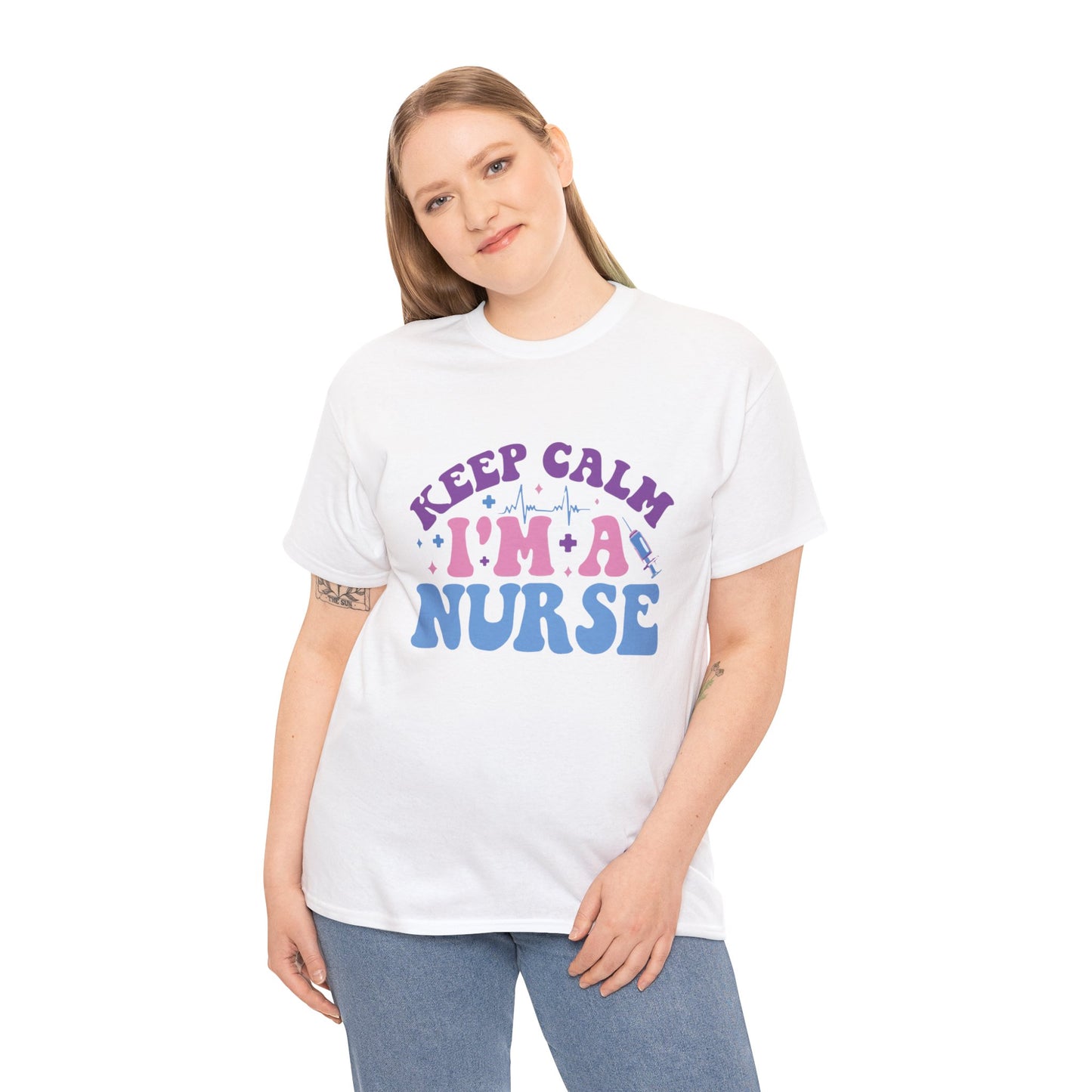 Nurse Appreciation Heavy Cotton Tee, Funny Nurse Gift, Medical Humor Shirt, Nurse Day Celebration Tee, Caregiver Outfit