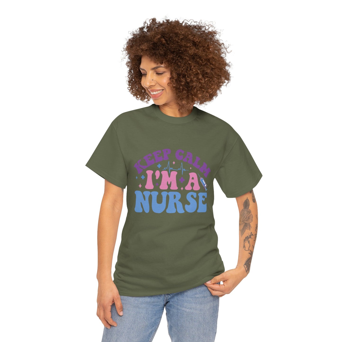 Nurse Appreciation Heavy Cotton Tee, Funny Nurse Gift, Medical Humor Shirt, Nurse Day Celebration Tee, Caregiver Outfit