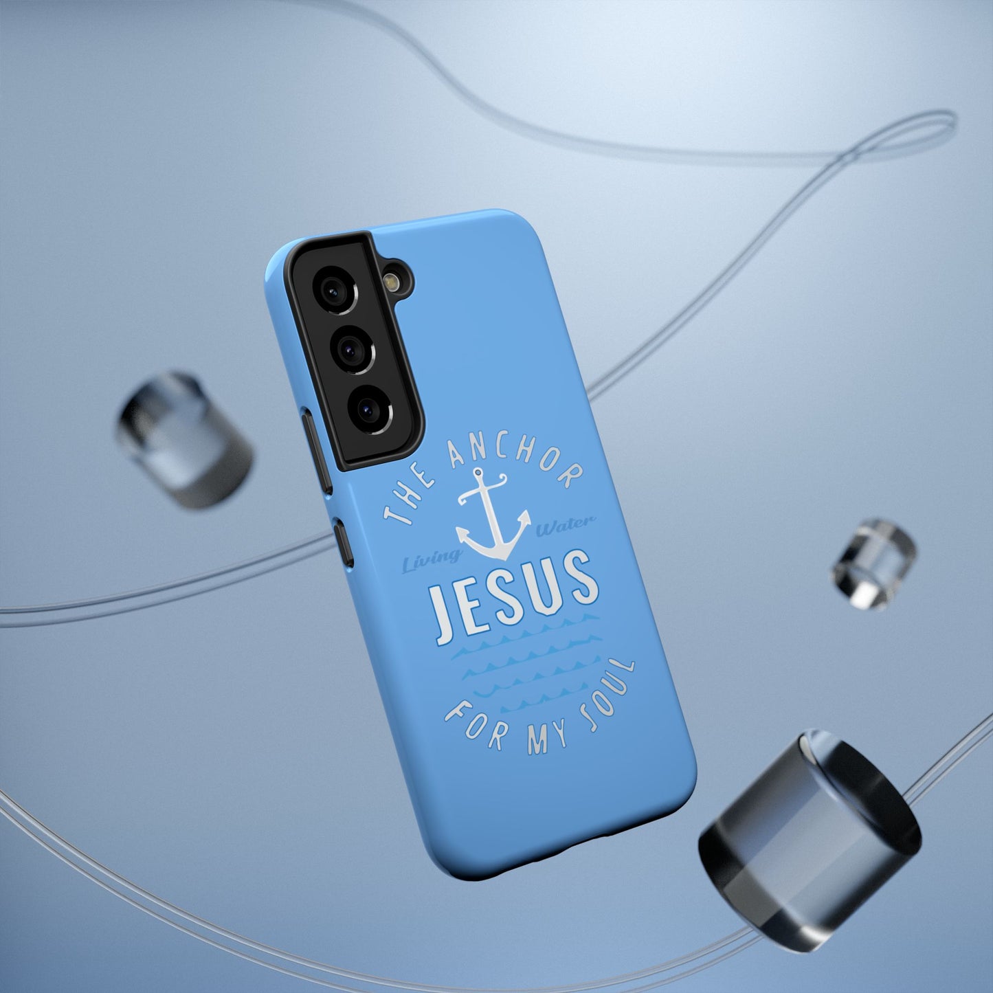 Jesus Anchor Phone Case, Christian Tech Accessories, Inspirational Gifts, Unique Phone Covers, Faith-Based Decor