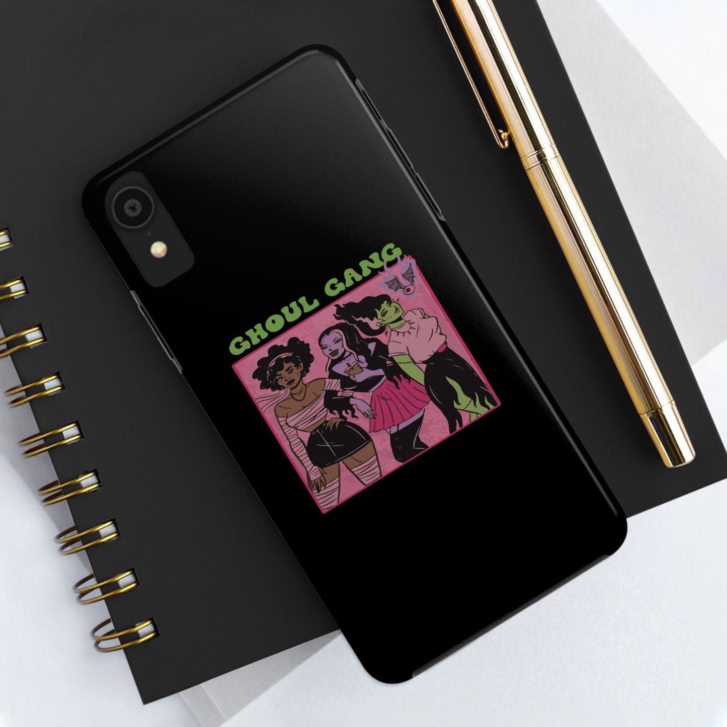 Ghoul Gang Tough Phone Cases | Unique Halloween Phone Cover, Cute Protective Case, Trendy Gift for Goth Fans, Spooky Style Accessory