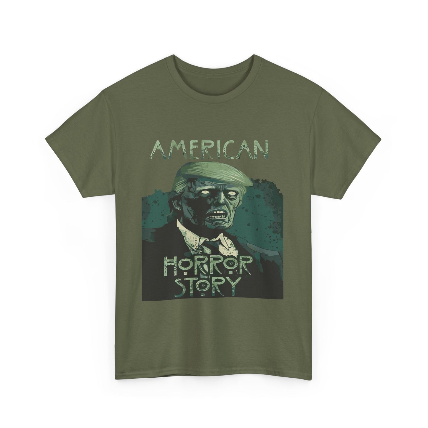 American Horror Story Unisex Heavy Cotton Tee, Horror Fan Gift, Graphic Tee, Halloween Costume, TV Show Merch