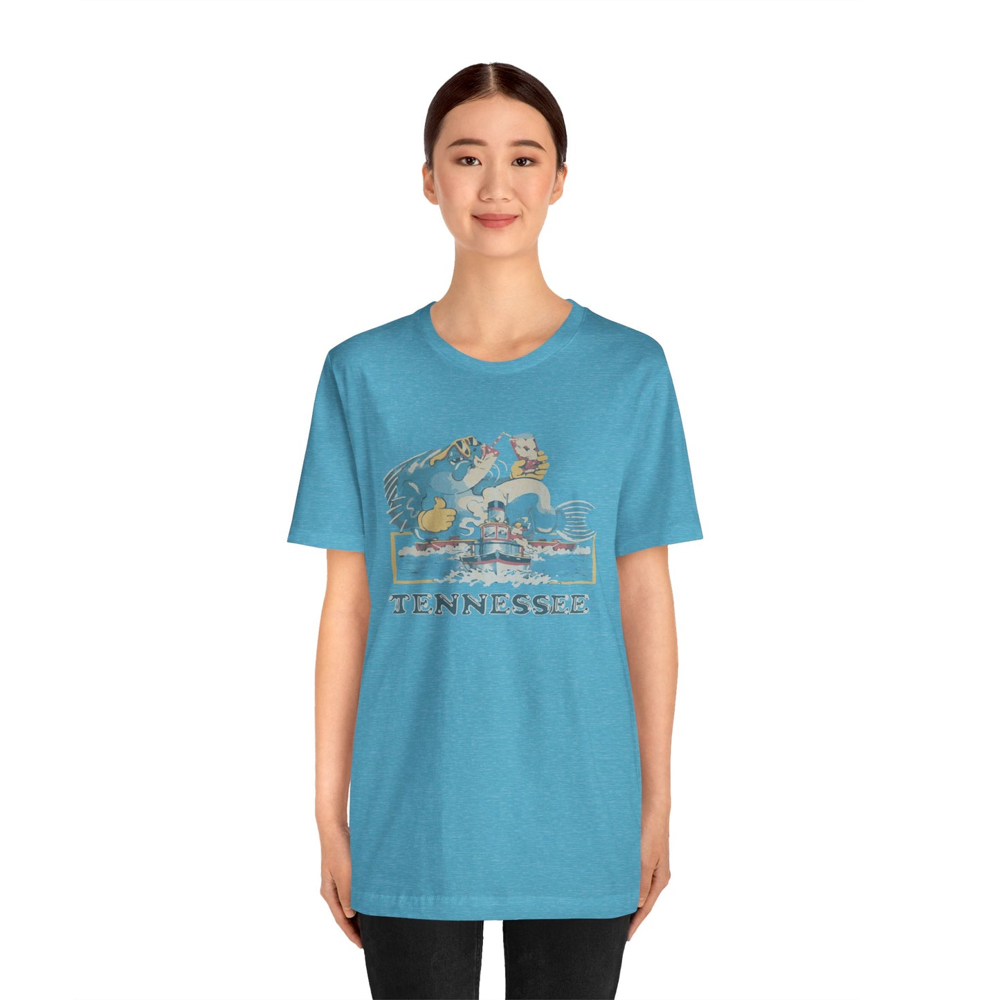 Tennessee Vintage Graphic Tee, Unisex Jersey Short Sleeve T-Shirt, Souvenir Shirt, Vacation Wear, Gift for Travelers, Retro Tee