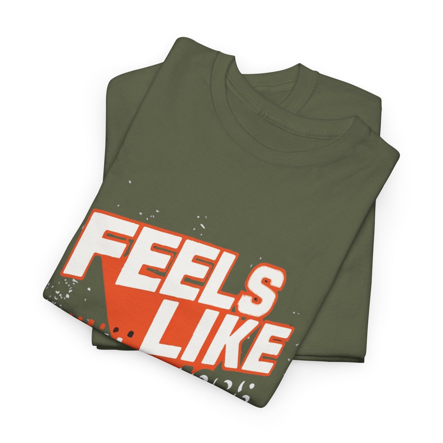 Unisex Heavy Cotton Tee - 'Feels Like' Retro Football Tee, Casual Style, Game Day Shirt, Gift for Sports Fans, Outdoor Activities